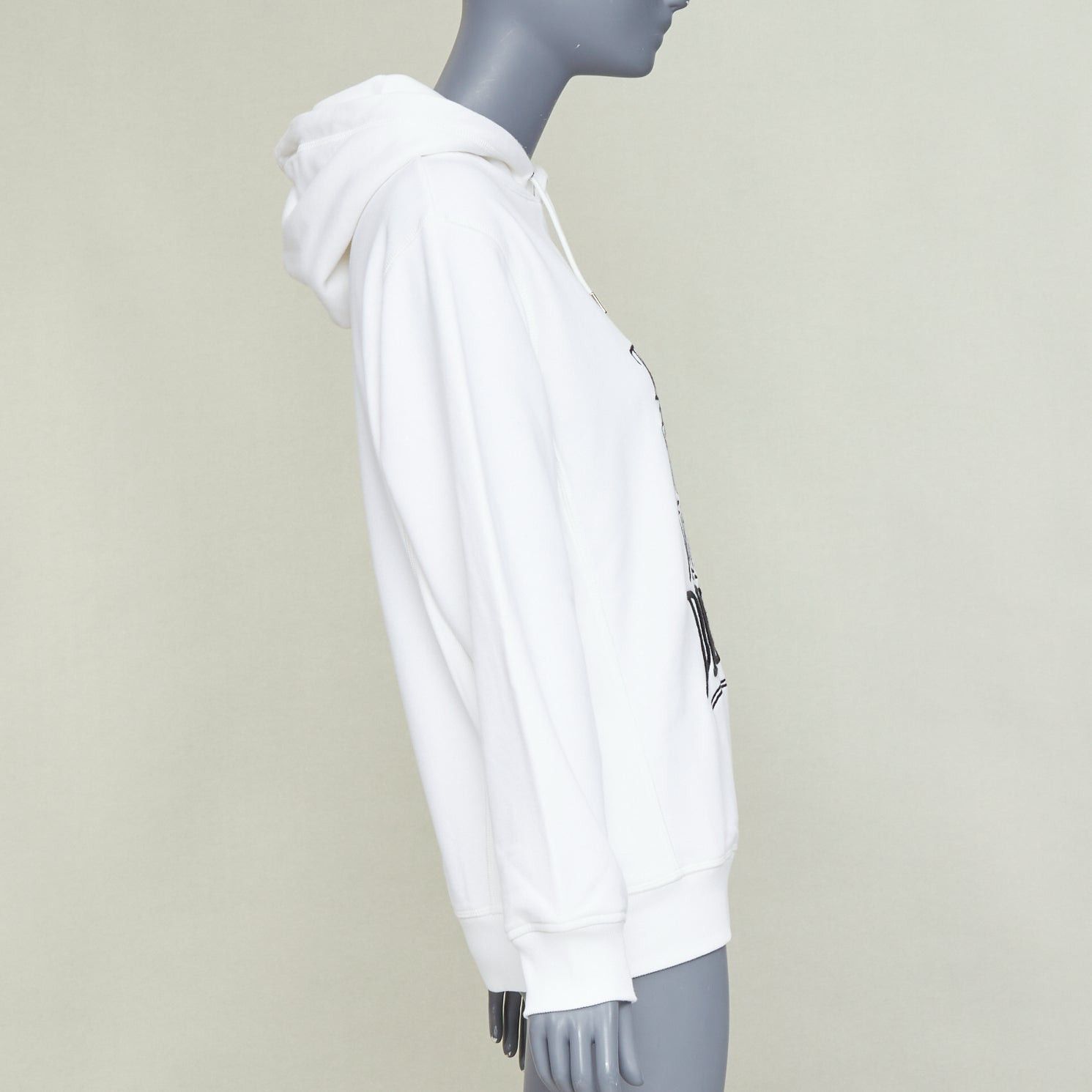 Dior DIOR HOMME Shawn Stussy 2020 Runway Shock The World logo embroidered hoodie XXS Size US XS / EU 42 / 0 - 4 Thumbnail