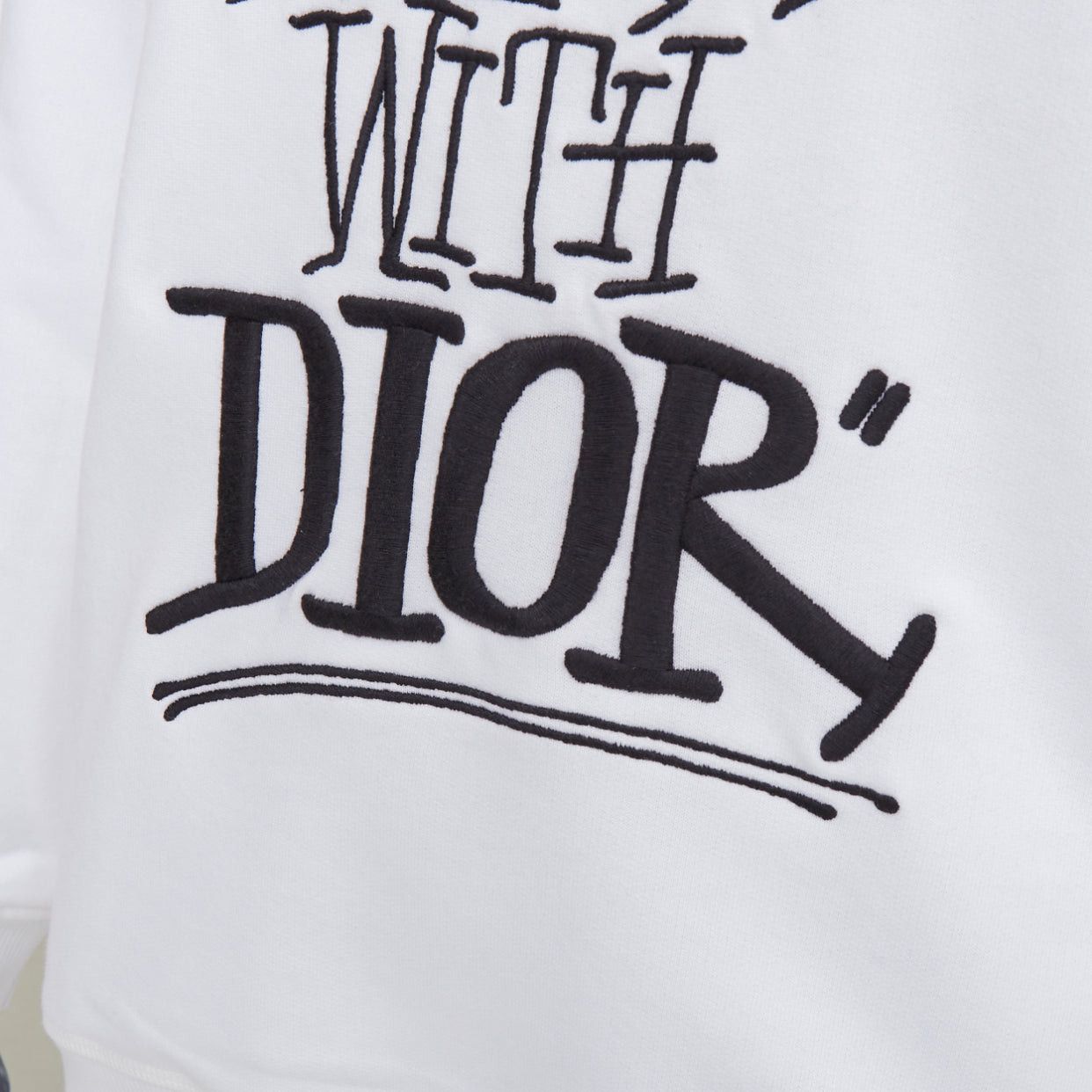 Dior DIOR HOMME Shawn Stussy 2020 Runway Shock The World logo embroidered hoodie XXS Size US XS / EU 42 / 0 - 2 Thumbnail