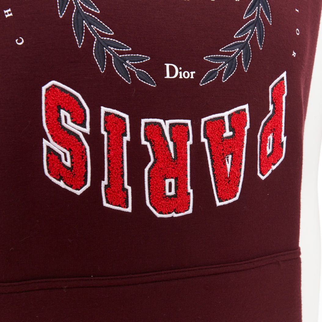 Dior DIOR HOMME 2018 Late Night Paris burgundy neoprene logo sleeveless sweatshirt XS Ahn Hyo-Seop Size US XS / EU 42 / 0 - 7 Thumbnail