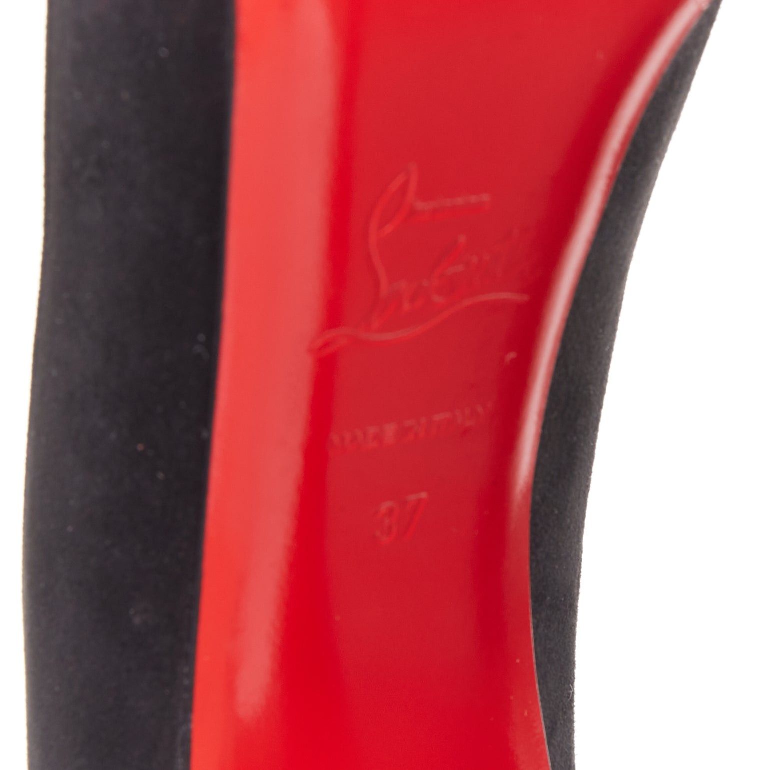 Christian Louboutin CHRISTIAN LOUBOUTIN Mago 140 black suede nude leather tri-tone platform pumps EU37 Size US 7 / IT 37 - 10 Thumbnail