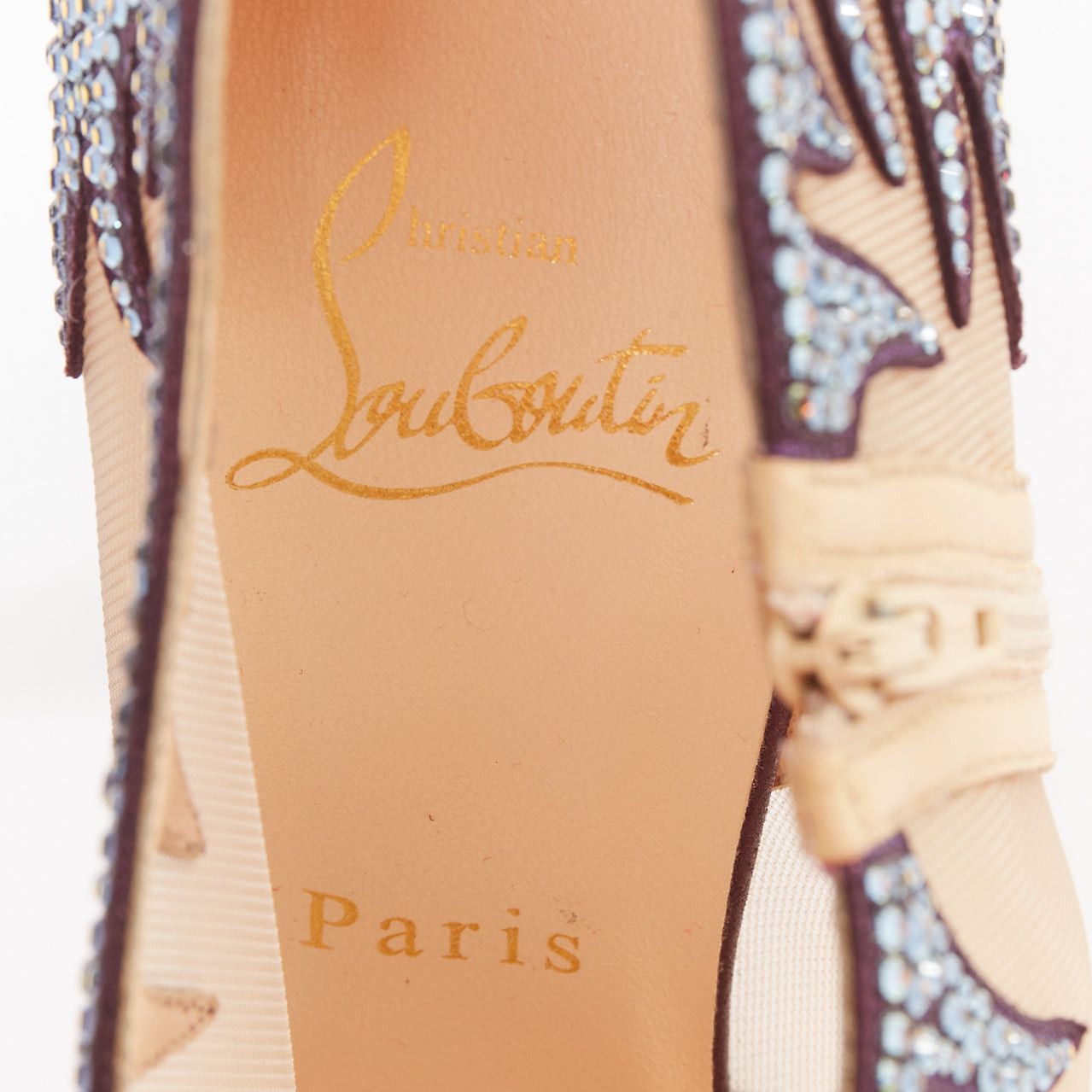 Christian Louboutin rare CHRISTIAN LOUBOUTIN Marale Boot 140 Suede Vulcano strass crystal mesh booties EU38 Size US 8 / IT 38 - 10 Thumbnail