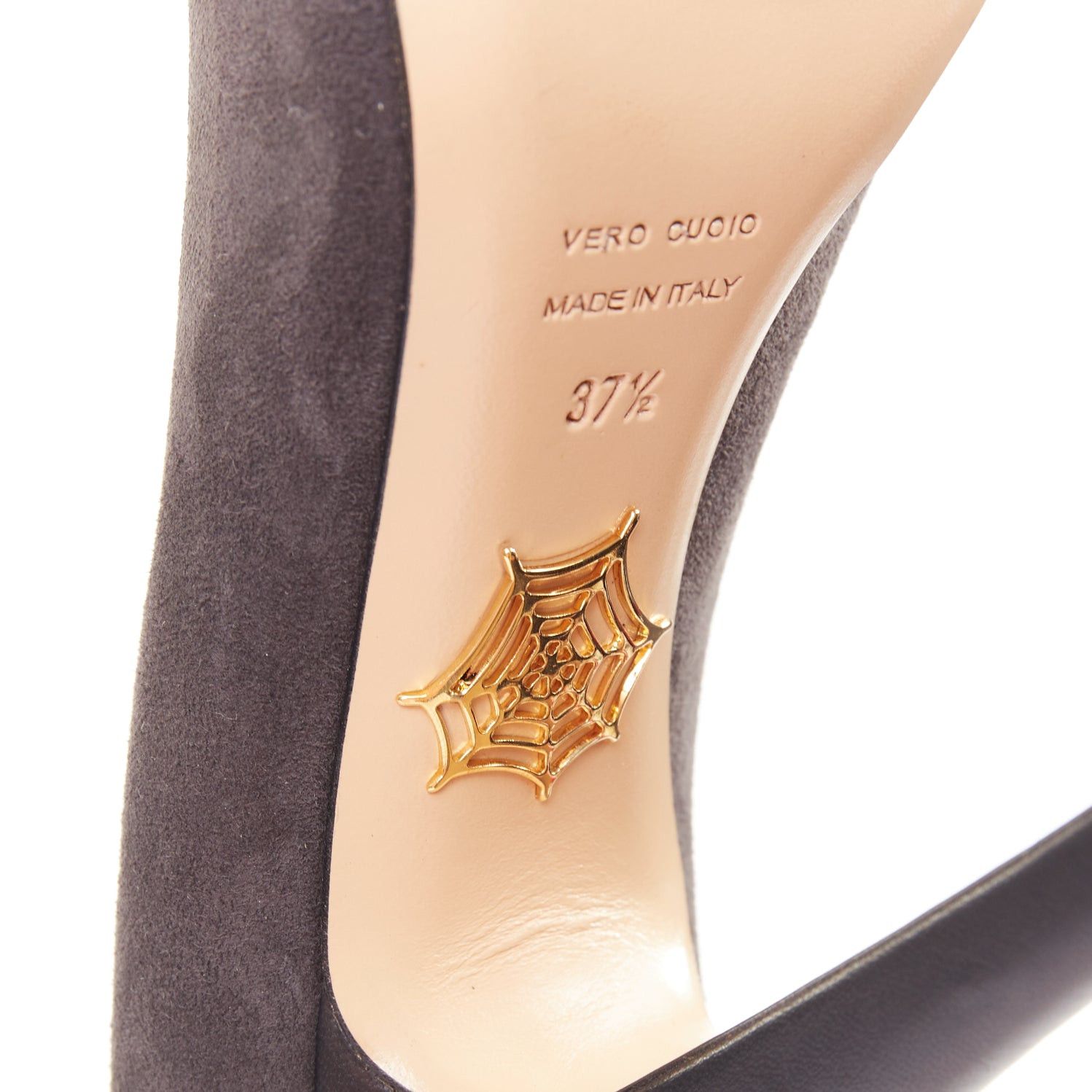 Charlotte Olympia CHARLOTTE OLYMPIA Dark Horse tassel tail grey suede platform pumps EU37.5 Size US 7.5 / IT 37.5 - 10 Thumbnail