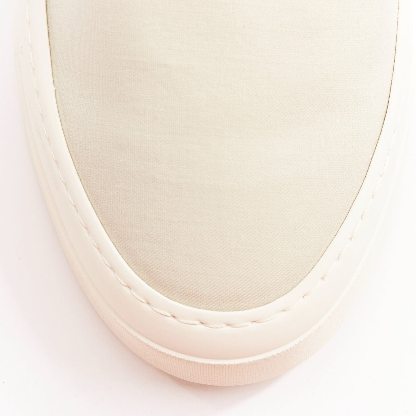 The Row THE ROW Marie H light grey canvas classic platform skate sneaker slip on EU38 Size US 8 / IT 38 - 6 Thumbnail