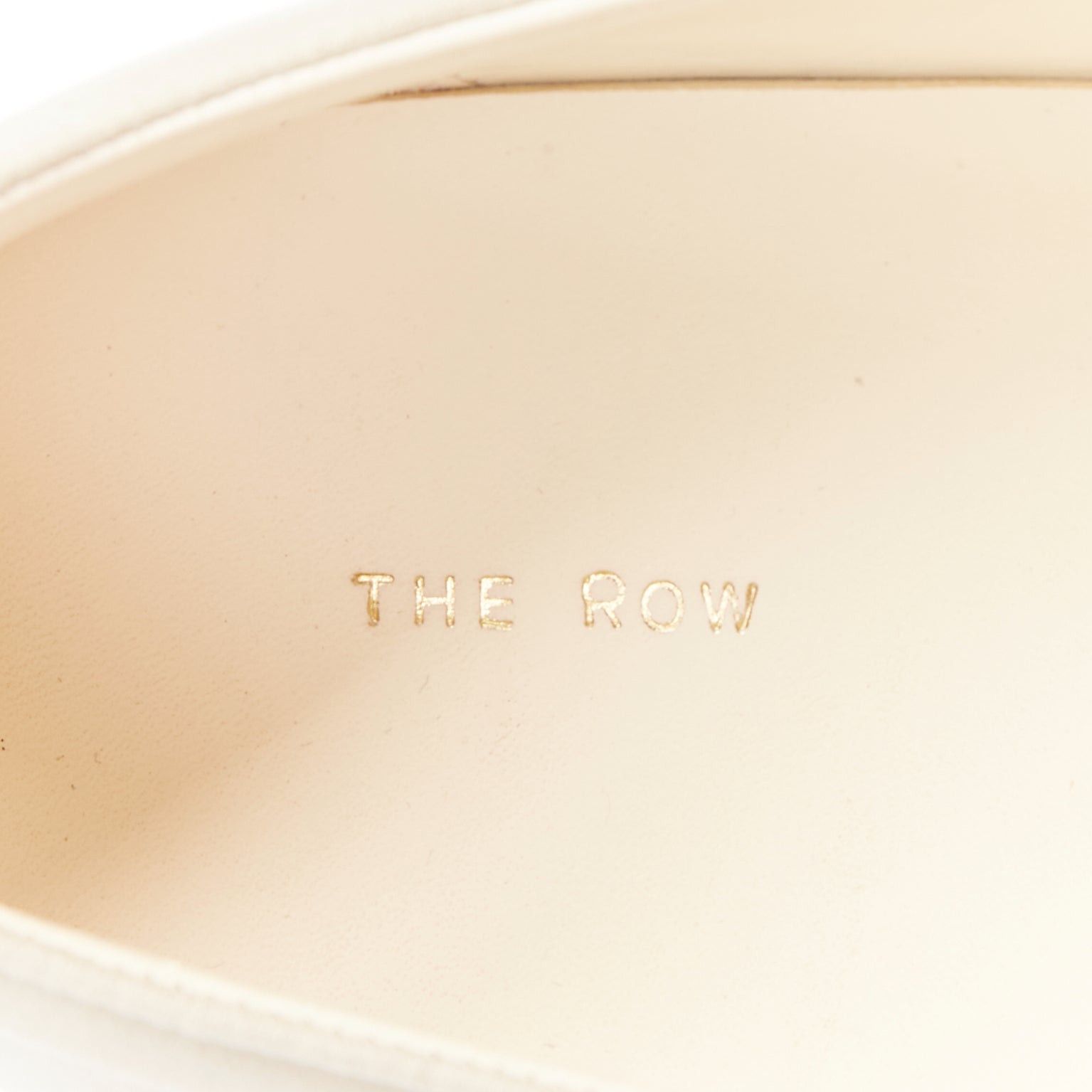 The Row THE ROW Marie H light grey canvas classic platform skate sneaker slip on EU38 Size US 8 / IT 38 - 9 Thumbnail