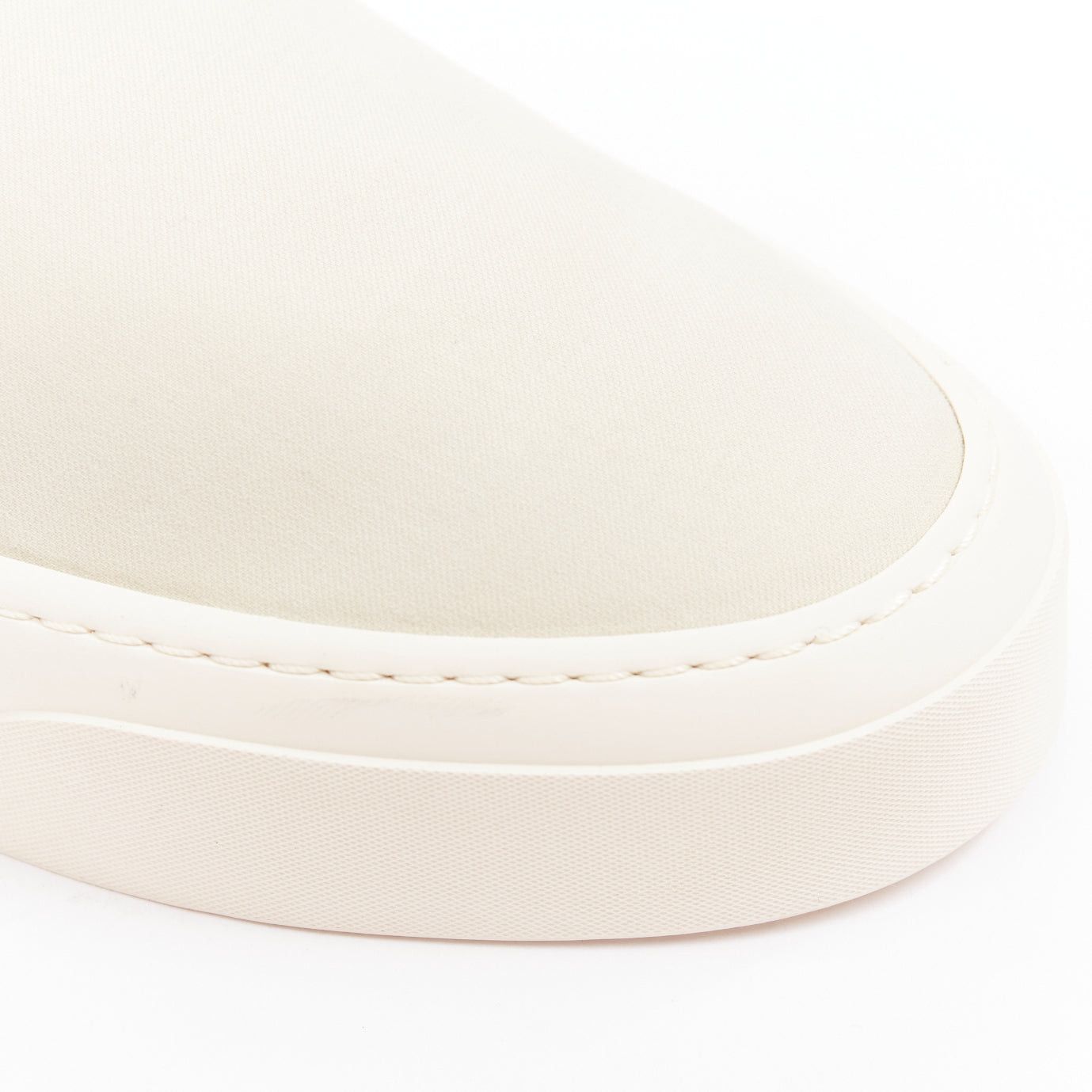 The Row THE ROW Marie H light grey canvas classic platform skate sneaker slip on EU38 Size US 8 / IT 38 - 7 Thumbnail
