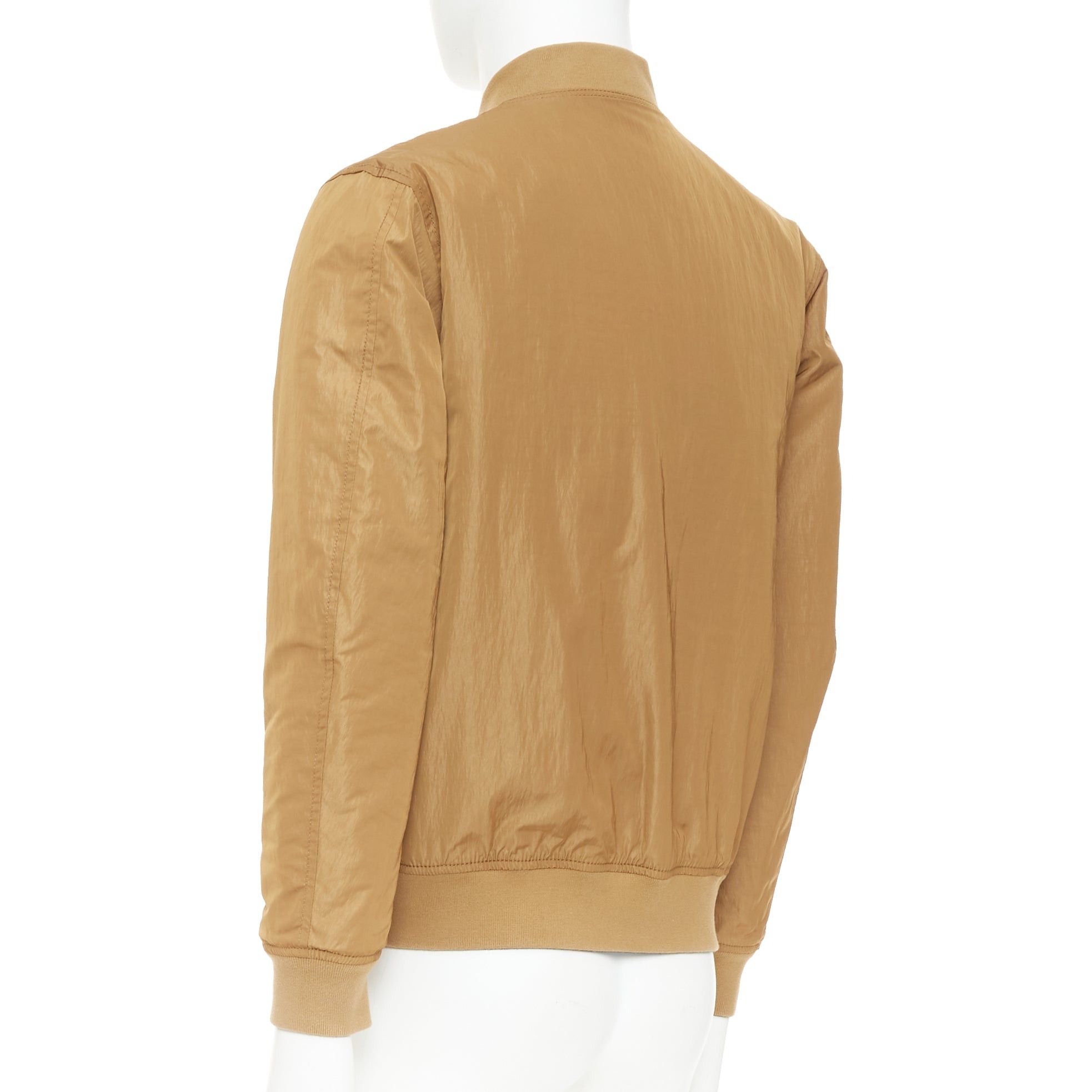 Other KENT AND CURWEN Reversible navy brown cotton blend zip up bomber jacket M Size US M / EU 48-50 / 2 - 12 Thumbnail