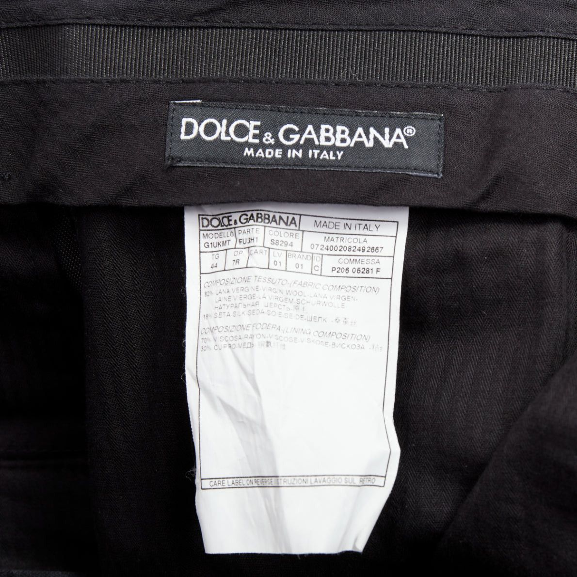 Dolce & Gabbana DOLCE GABBANA Martini grey virgin wool silk single breast full canvas 3 pc suit IT44 XS Size 44R - 13 Thumbnail