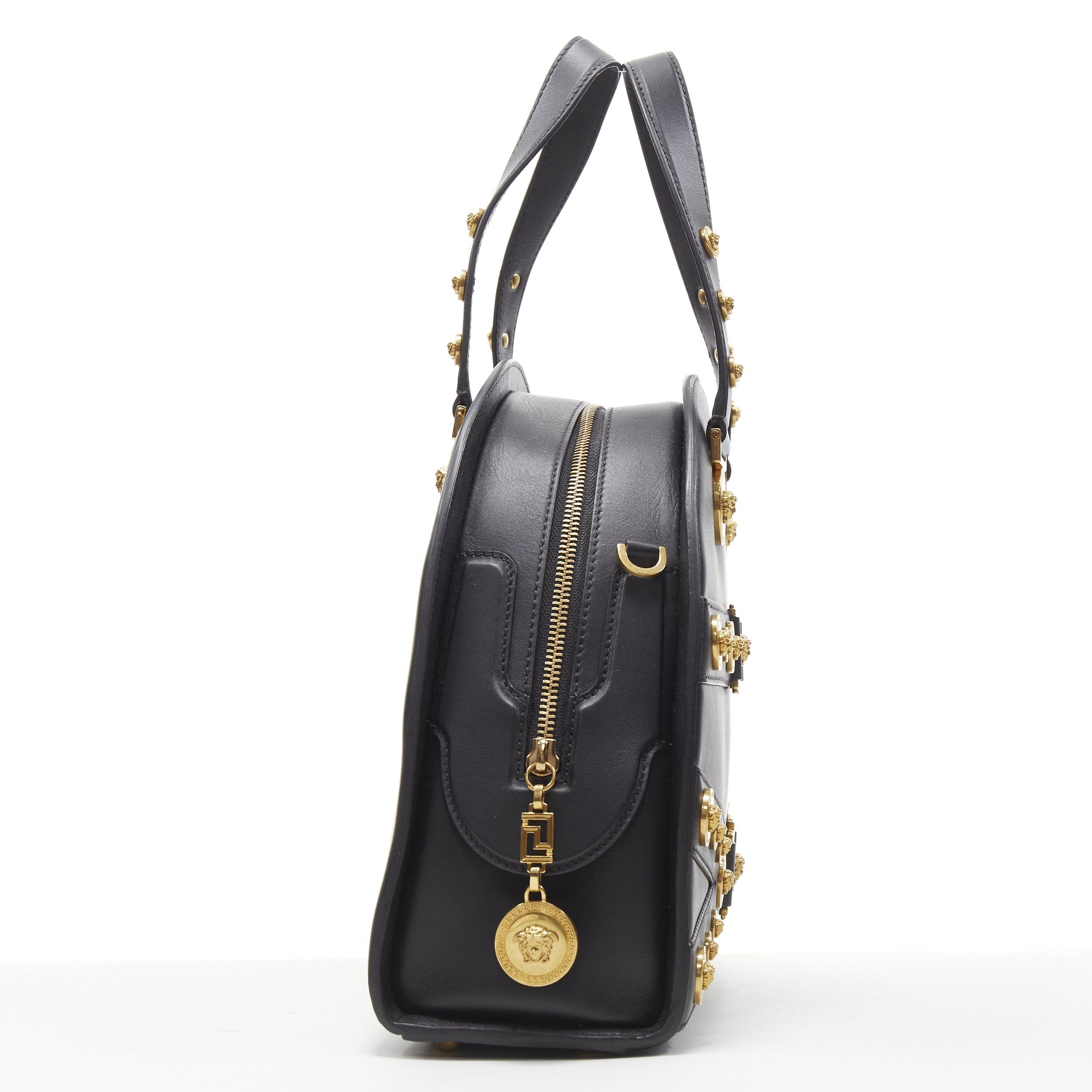 Versace VERSACE 2018 Tribute 1992 gold Medusa stud bondage bowling shoulder bag Size ONE SIZE - 4 Thumbnail