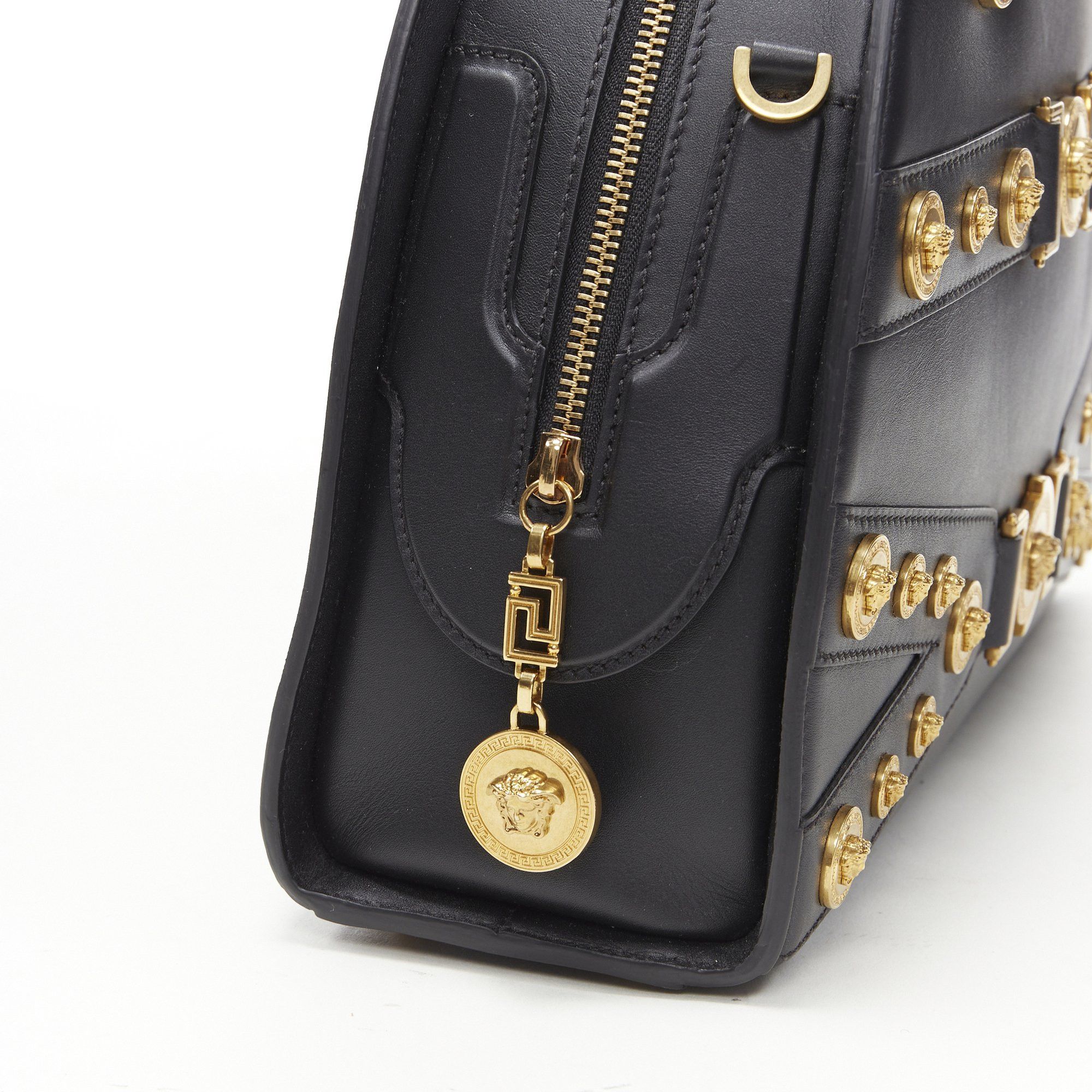 Versace VERSACE 2018 Tribute 1992 gold Medusa stud bondage bowling shoulder bag Size ONE SIZE - 9 Thumbnail