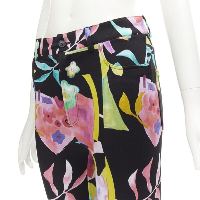 Balenciaga BALENCIAGA Runway Demna Pantashoe black floral heel boots pants IT38 EU37 Size US 7 / IT 37 - 6 Thumbnail