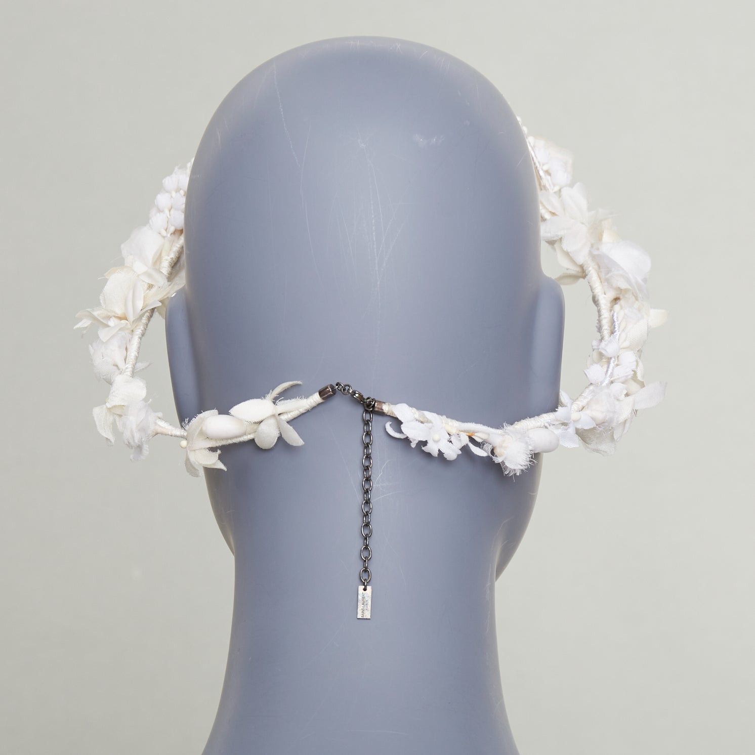 Saint Laurent Paris rare SAINT LAURENT 2023 Runway Bohemian Bridal rose bud silk voile headband Size ONE SIZE - 5 Thumbnail