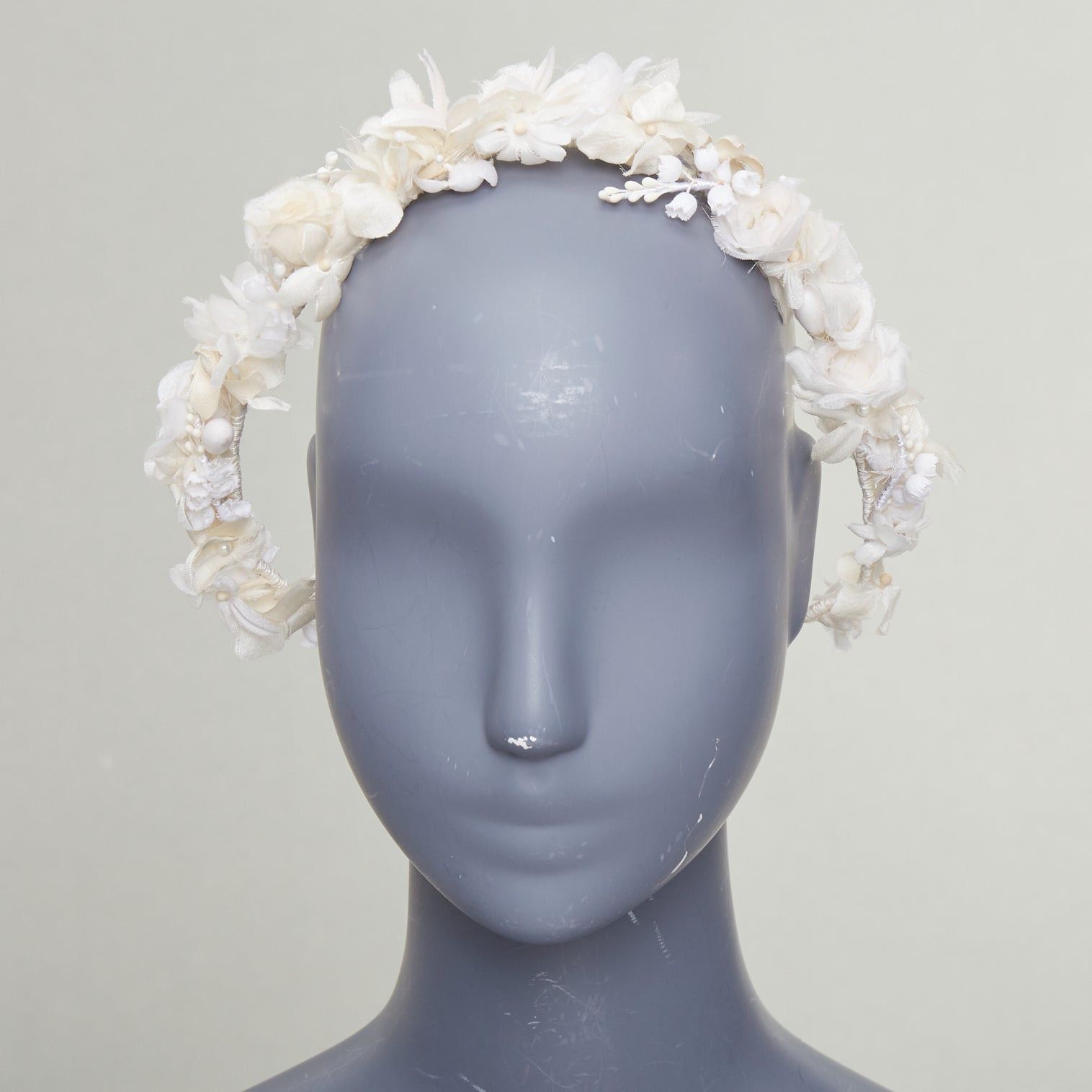 Saint Laurent Paris rare SAINT LAURENT 2023 Runway Bohemian Bridal rose bud silk voile headband Size ONE SIZE - 3 Thumbnail