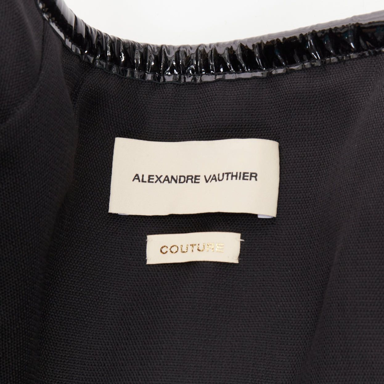 Alexandre Vauthier ALEXANDRE VAUTHIER COUTURE SS2019 Runway black PVC trim crystal buckles wrap pleated skirt Size 25" / US 0 / IT 36 - 8 Thumbnail