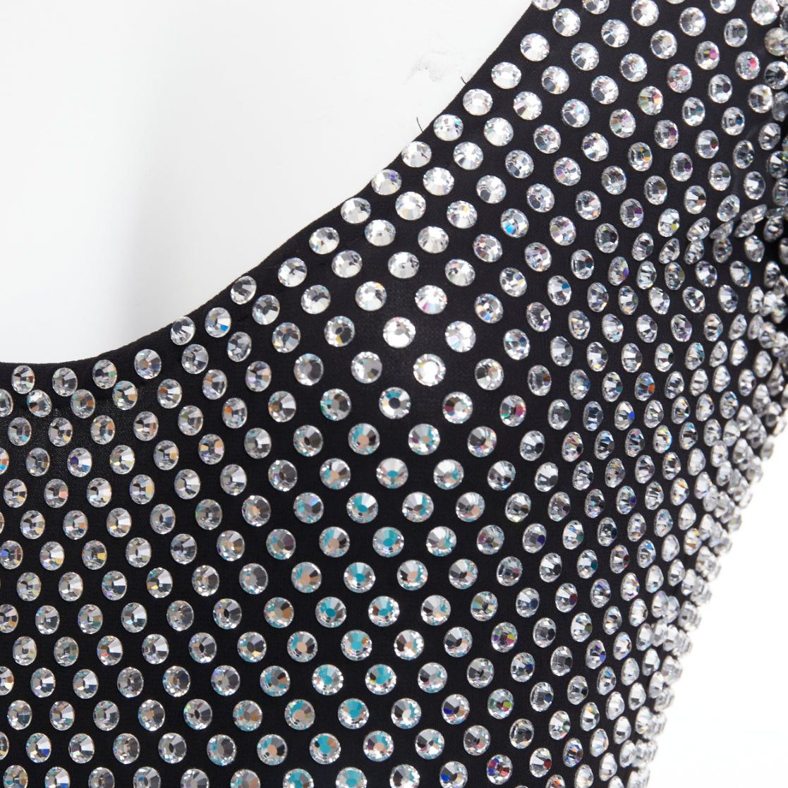 Alexandre Vauthier rare ALEXANDRE VAUTHIER COUTURE SS2021 Runway silver large strass crystal scoop neck jumpsuit Size 26" / US 2 / IT 38 - 2 Thumbnail