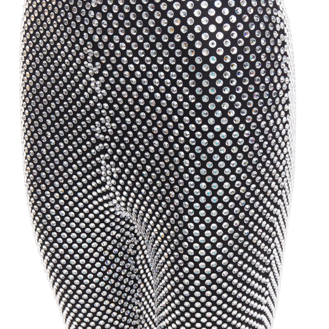 Alexandre Vauthier rare ALEXANDRE VAUTHIER COUTURE SS2021 Runway silver large strass crystal scoop neck jumpsuit Size 26" / US 2 / IT 38 - 8 Thumbnail