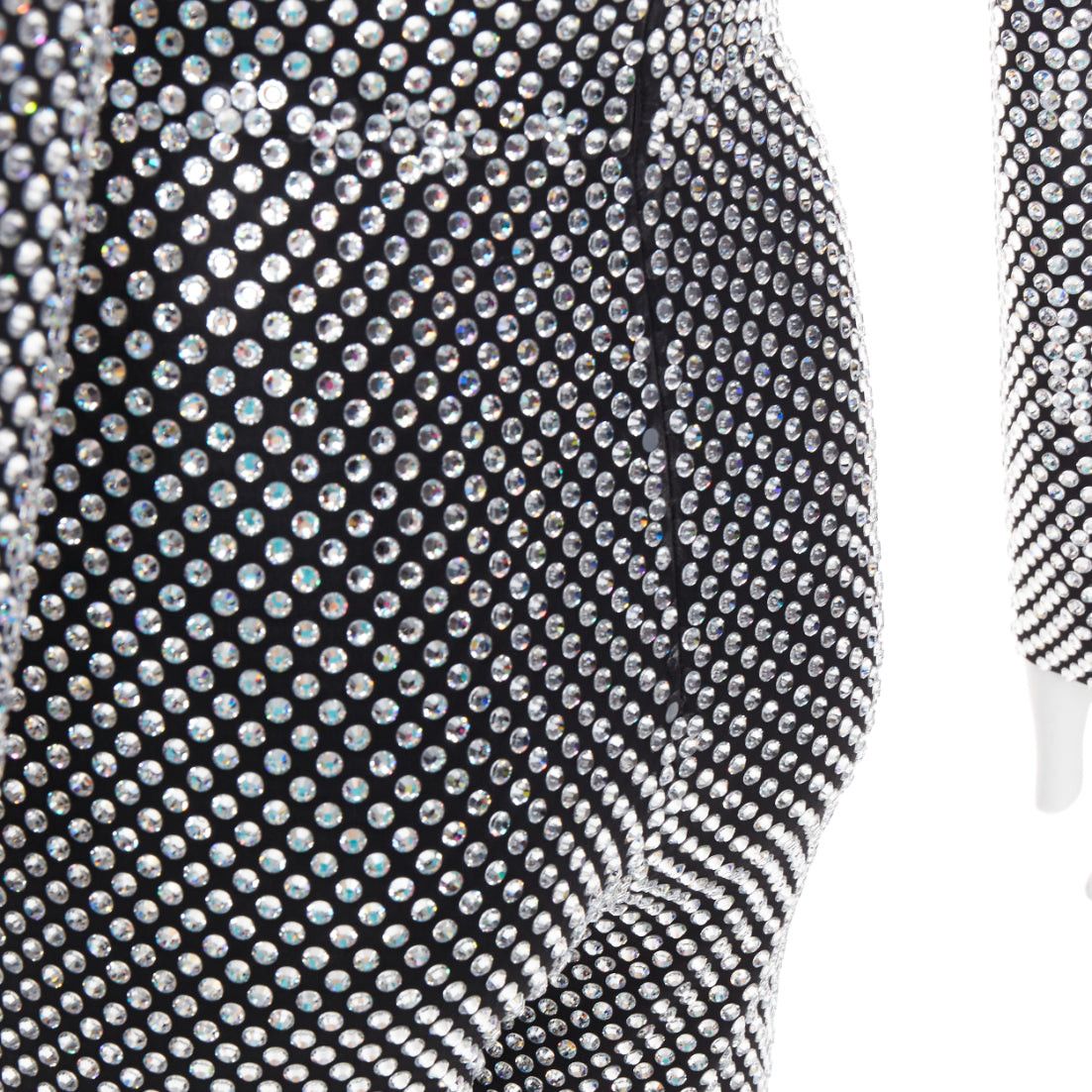 Alexandre Vauthier rare ALEXANDRE VAUTHIER COUTURE SS2021 Runway silver large strass crystal scoop neck jumpsuit Size 26" / US 2 / IT 38 - 10 Thumbnail