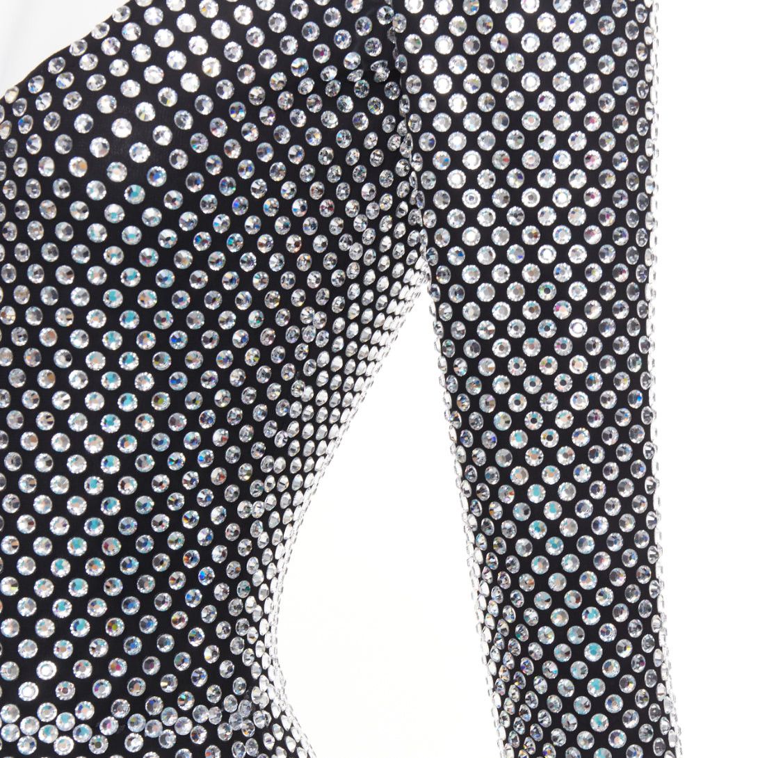 Alexandre Vauthier rare ALEXANDRE VAUTHIER COUTURE SS2021 Runway silver large strass crystal scoop neck jumpsuit Size 26" / US 2 / IT 38 - 7 Thumbnail