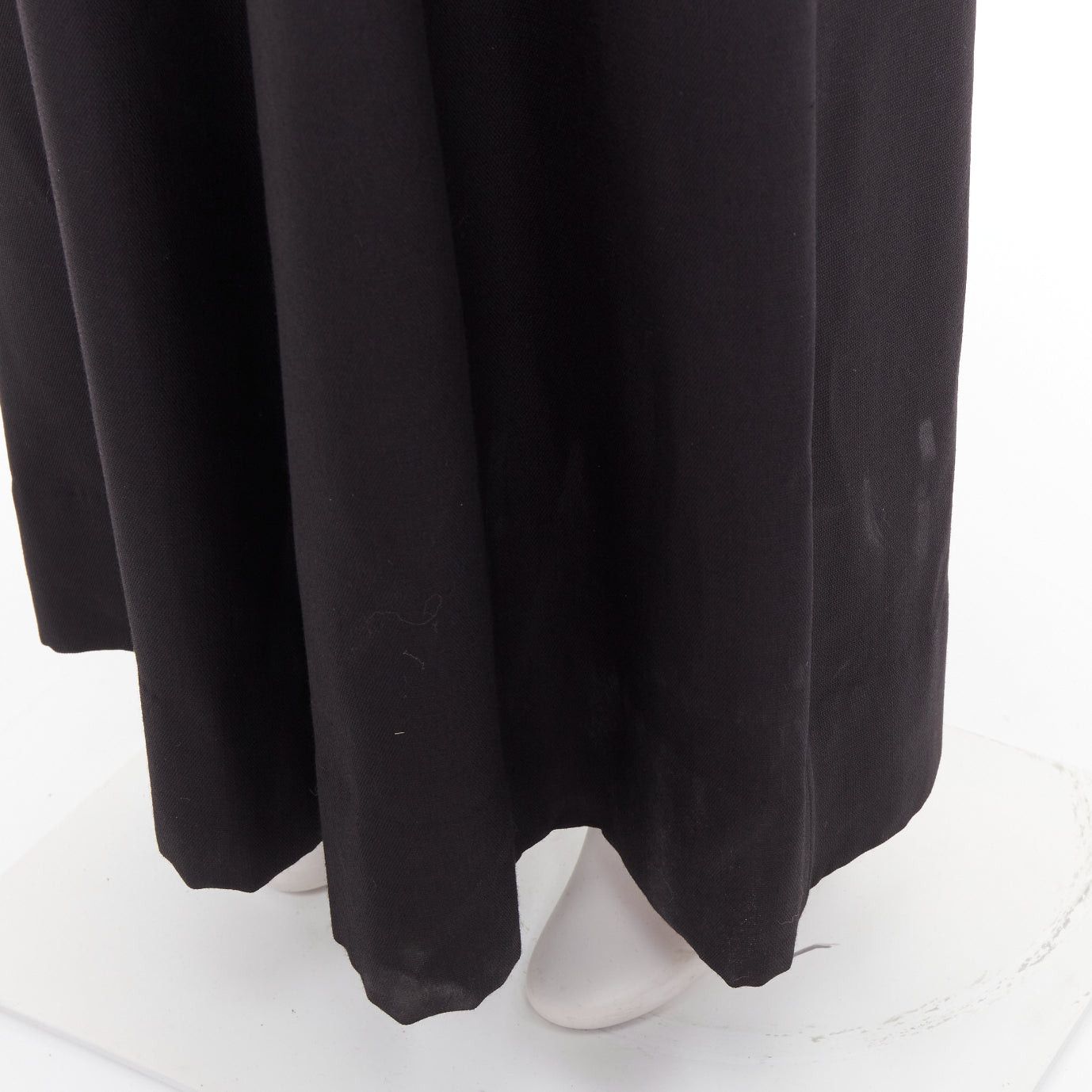 Alexandre Vauthier ALEXANDRE VAUTHIER COUTURE black crystal pave brooch strapless wide leg jumpsuit Size 26" / US 2 / IT 38 - 8 Thumbnail