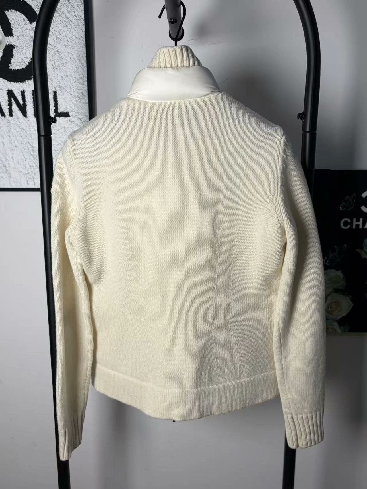 Moncler Moncler Knit Down White Heavy Coat s Men Size US S / EU 44-46 / 1 - 2 Thumbnail