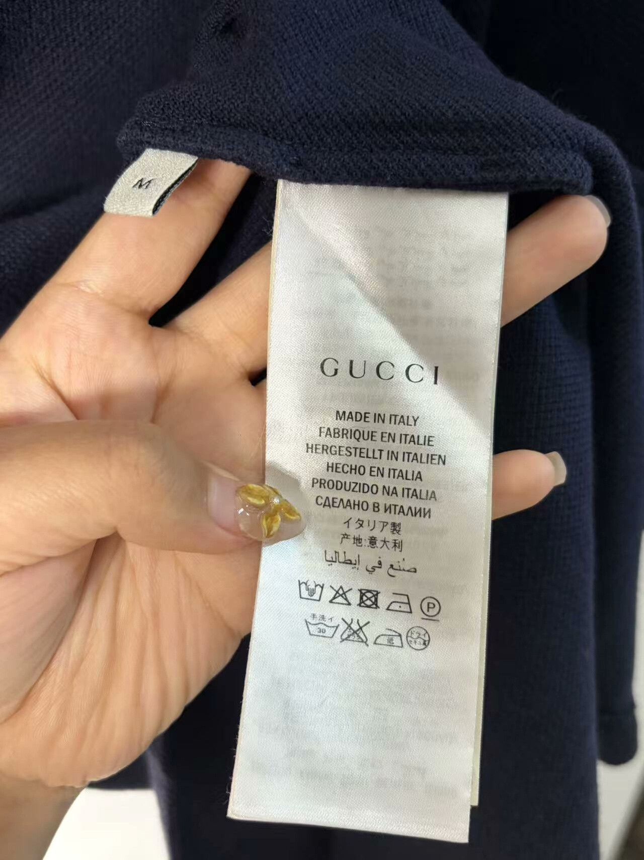 Gucci Gucci Embroidered White Polo m Men Size US M / EU 48-50 / 2 - 4 Thumbnail