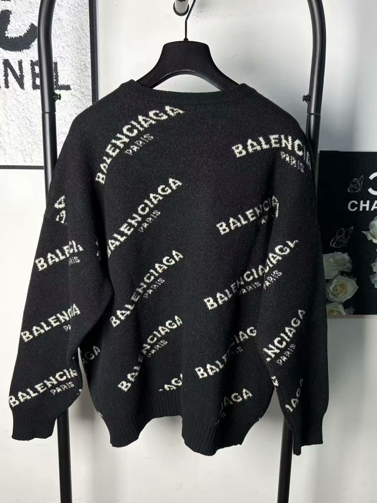 Balenciaga Balenciaga Knit White Sweater m Men Size US M / EU 48-50 / 2 - 2 Thumbnail