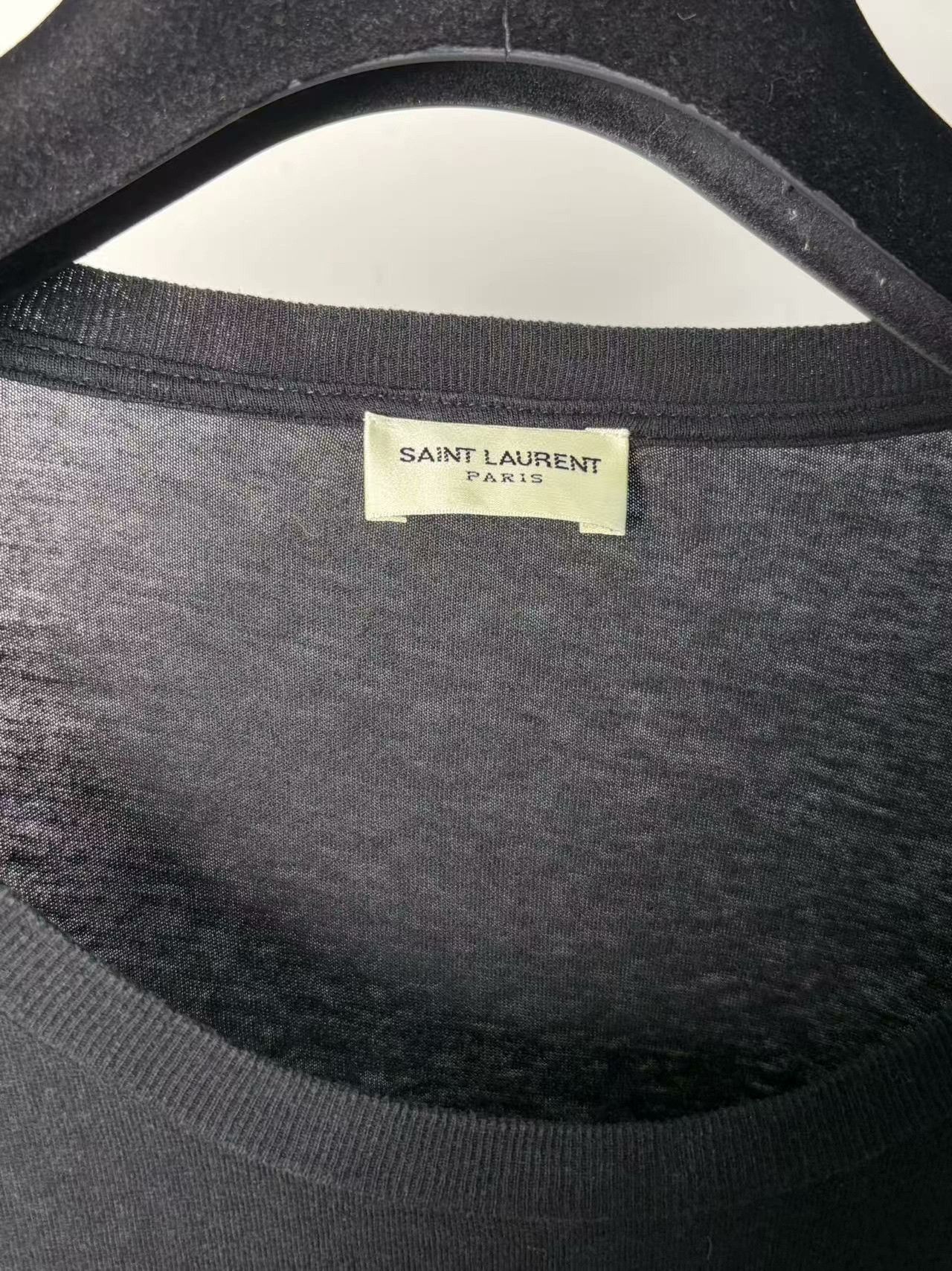 Saint Laurent Paris Saint Laurent Paris White T-Shirt xs Men Size US XS / EU 42 / 0 - 5 Thumbnail