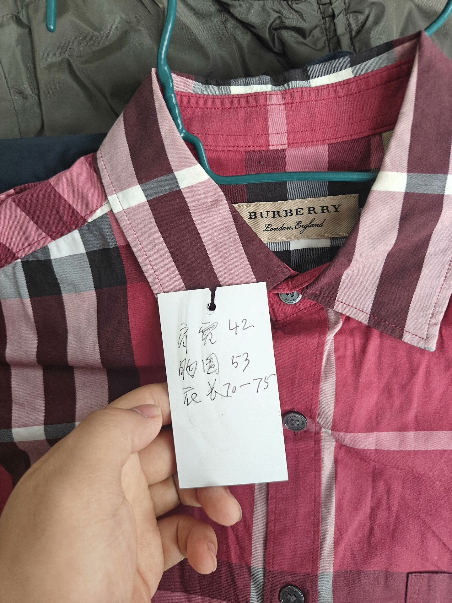 Burberry Burberry Plaid White Shirt s Men Size US S / EU 44-46 / 1 - 4 Thumbnail