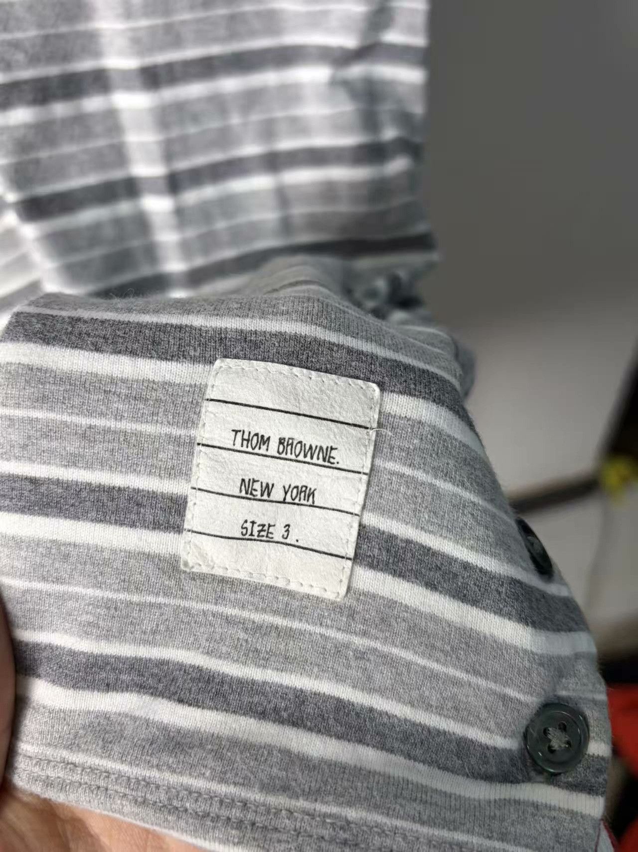 Thom Browne Thom Browne Striped White T-Shirt l Men Size US L / EU 52-54 / 3 - 4 Thumbnail