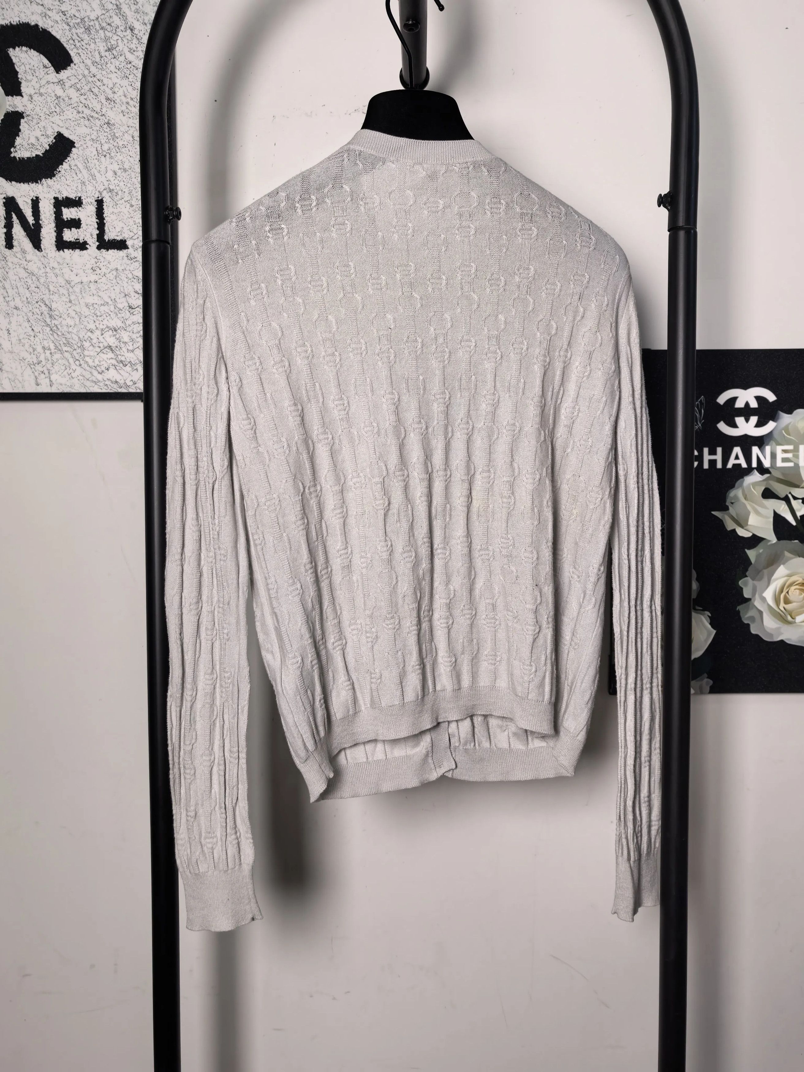 Hermes Hermes Wool White Sweater xxl Men Size US XXL / EU 58 / 5 - 2 Thumbnail