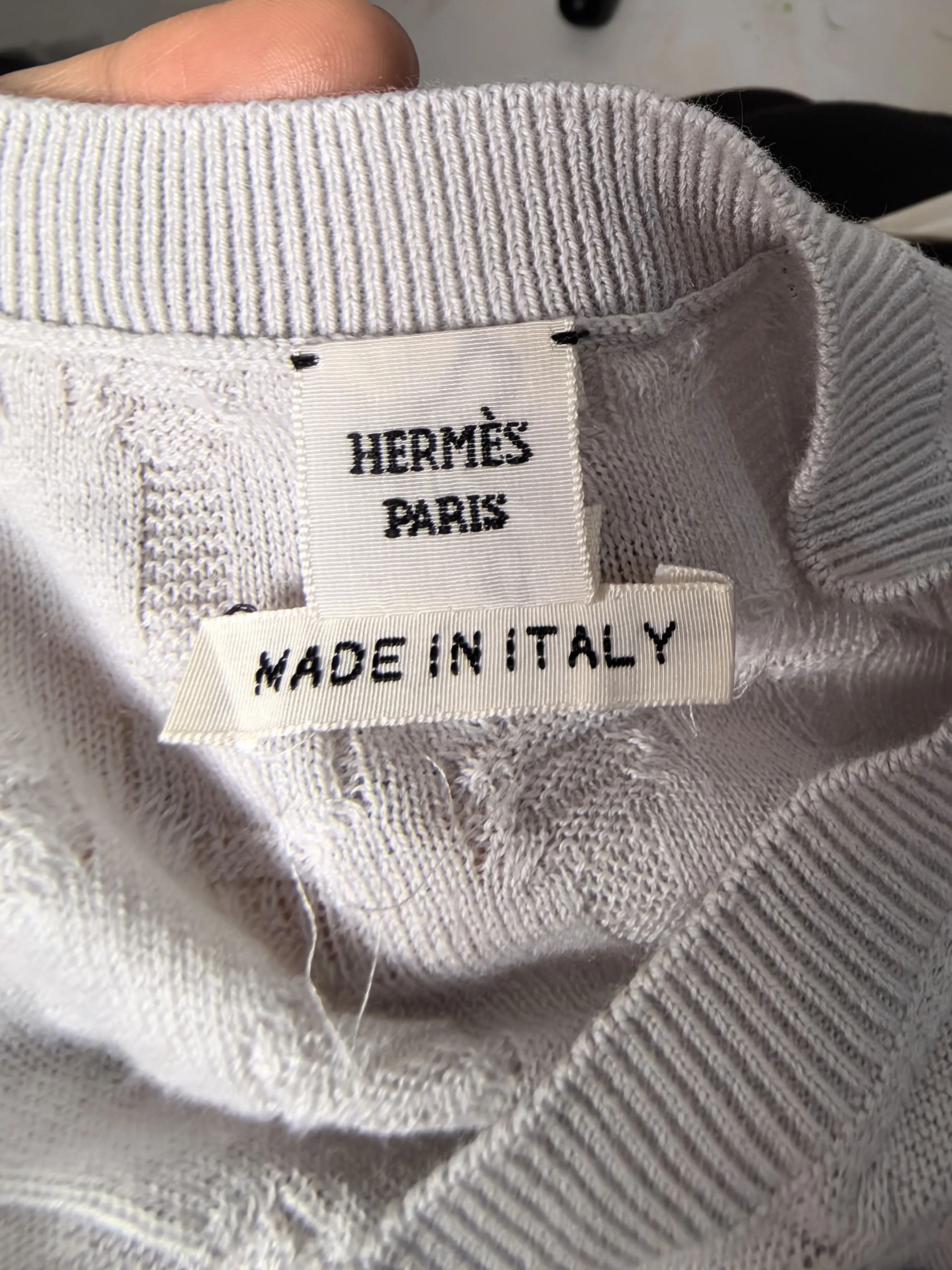 Hermes Hermes Wool White Sweater xxl Men Size US XXL / EU 58 / 5 - 3 Thumbnail