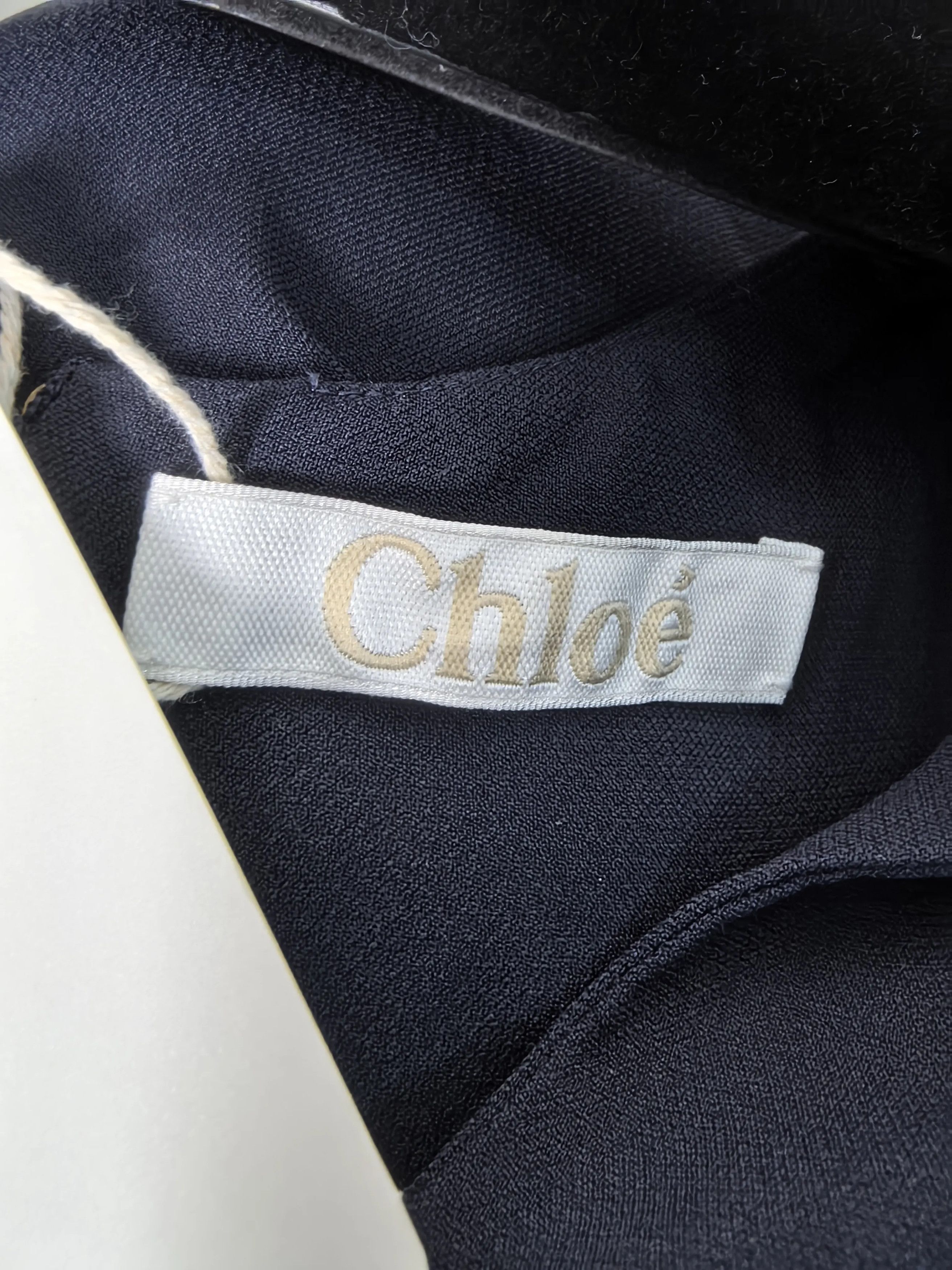 Chloe Chloe Silk White T-Shirt L Women Size L / US 10 / IT 46 - 3 Thumbnail