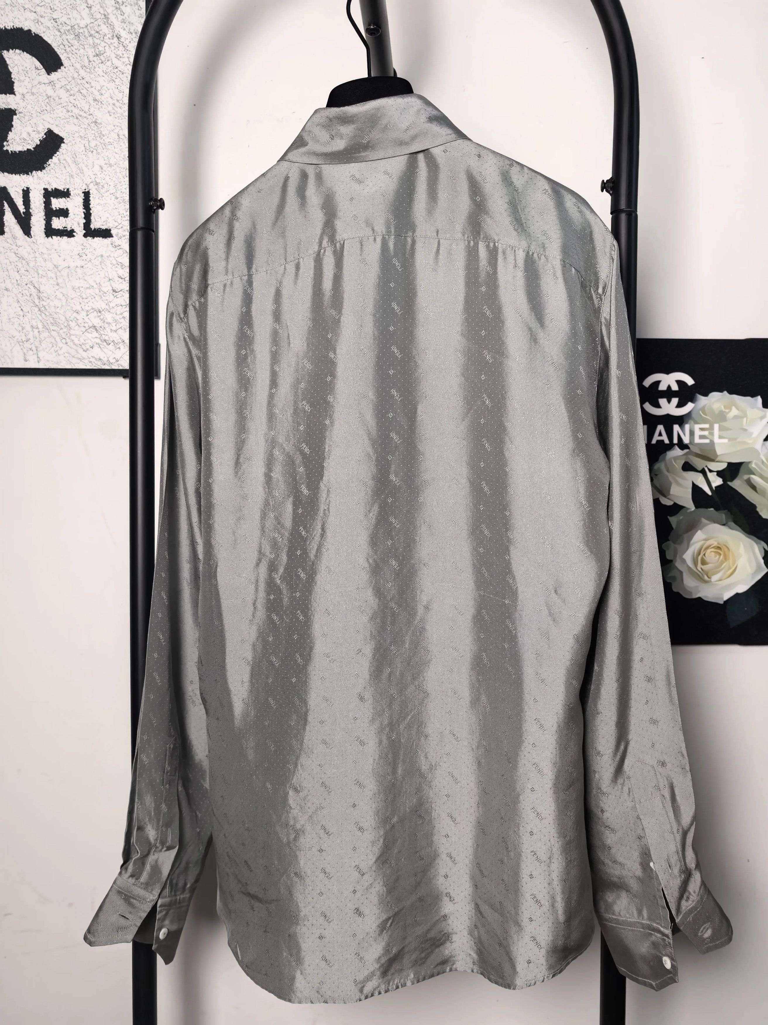 Fendi Fendi White Shirt m Men Size US M / EU 48-50 / 2 - 2 Thumbnail