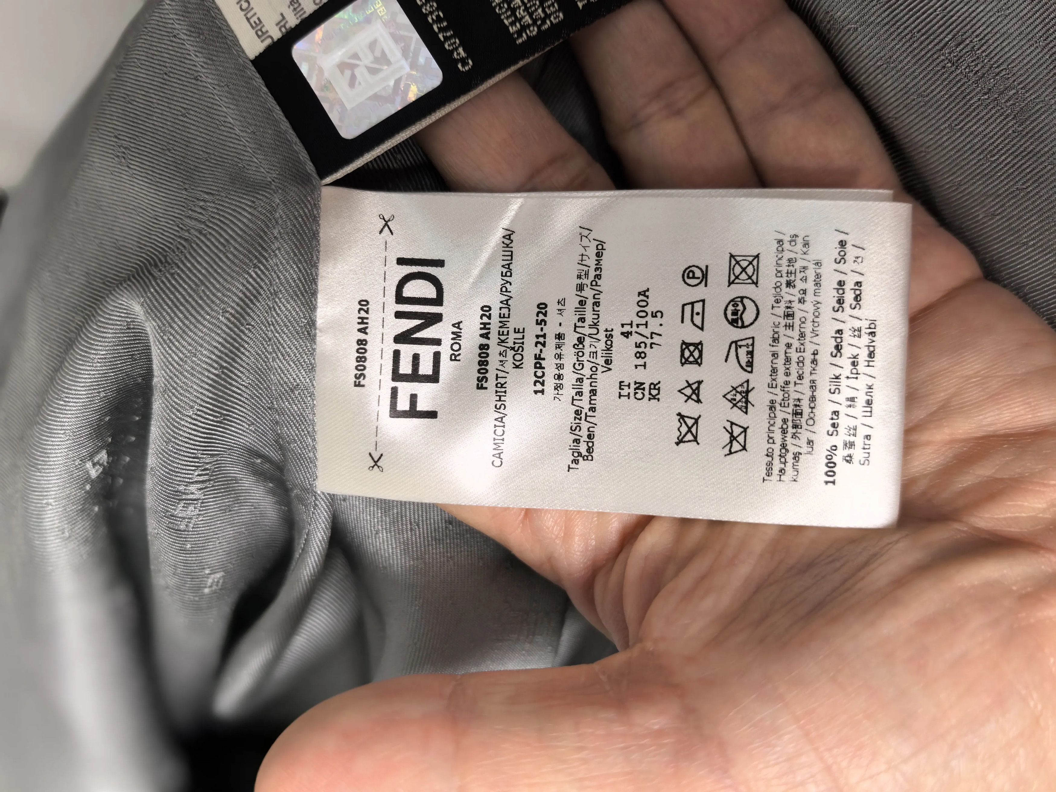 Fendi Fendi White Shirt m Men Size US M / EU 48-50 / 2 - 5 Thumbnail