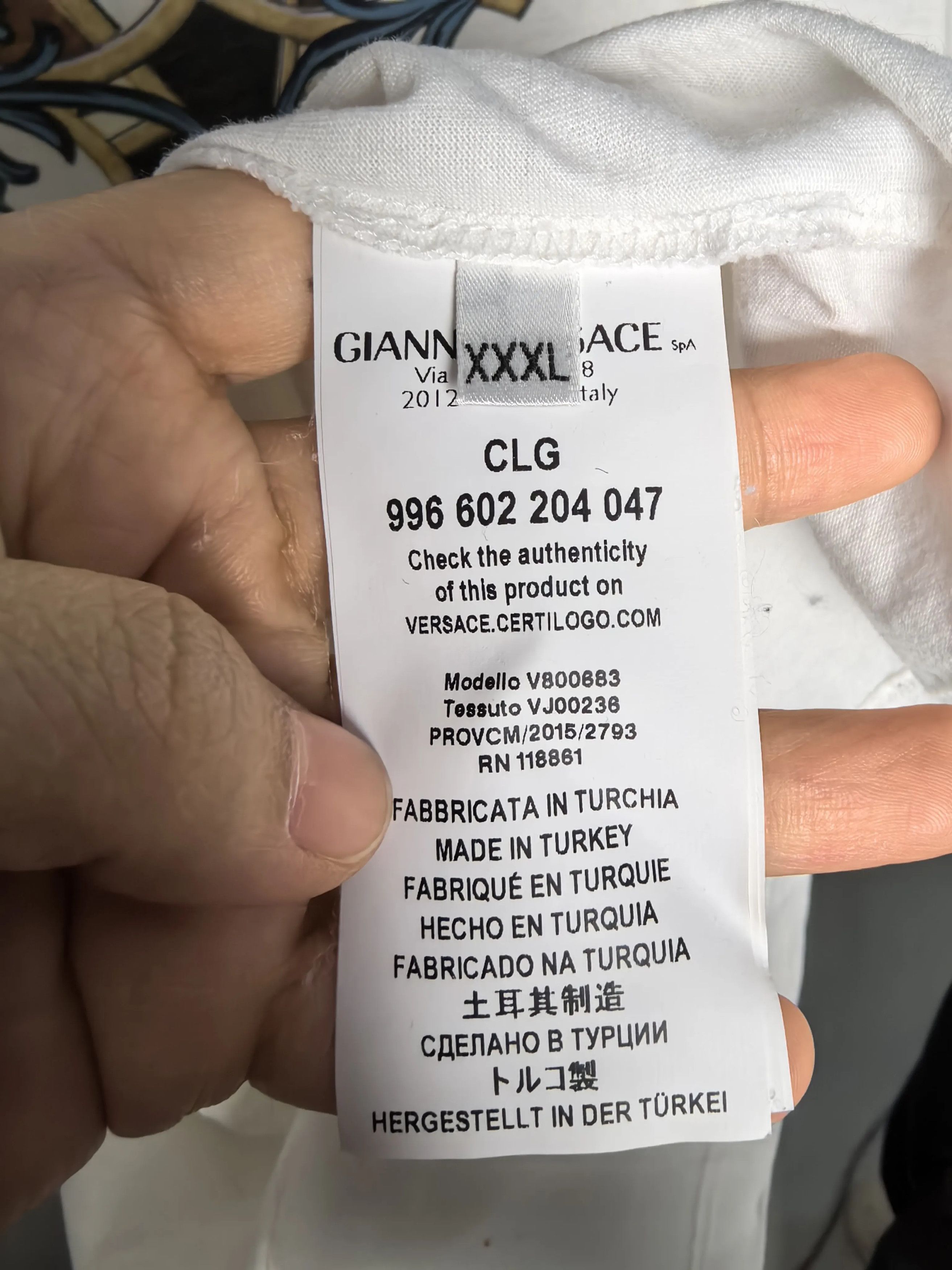 Versace Versace White T-Shirt xxs Men Size US XXS / EU 40 - 4 Thumbnail