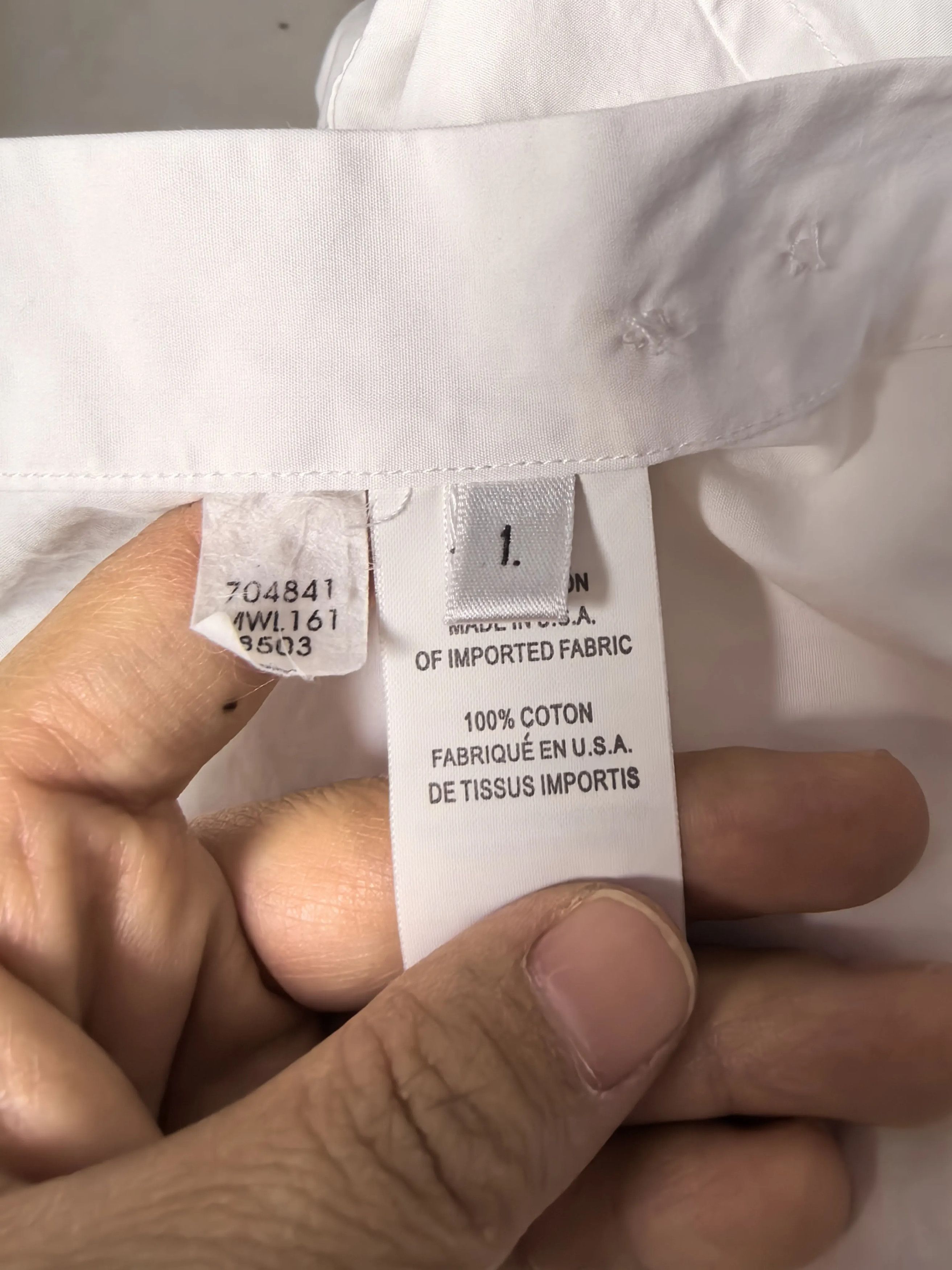 Thom Browne Thom Browne White Shirt m Men Size US M / EU 48-50 / 2 - 4 Thumbnail