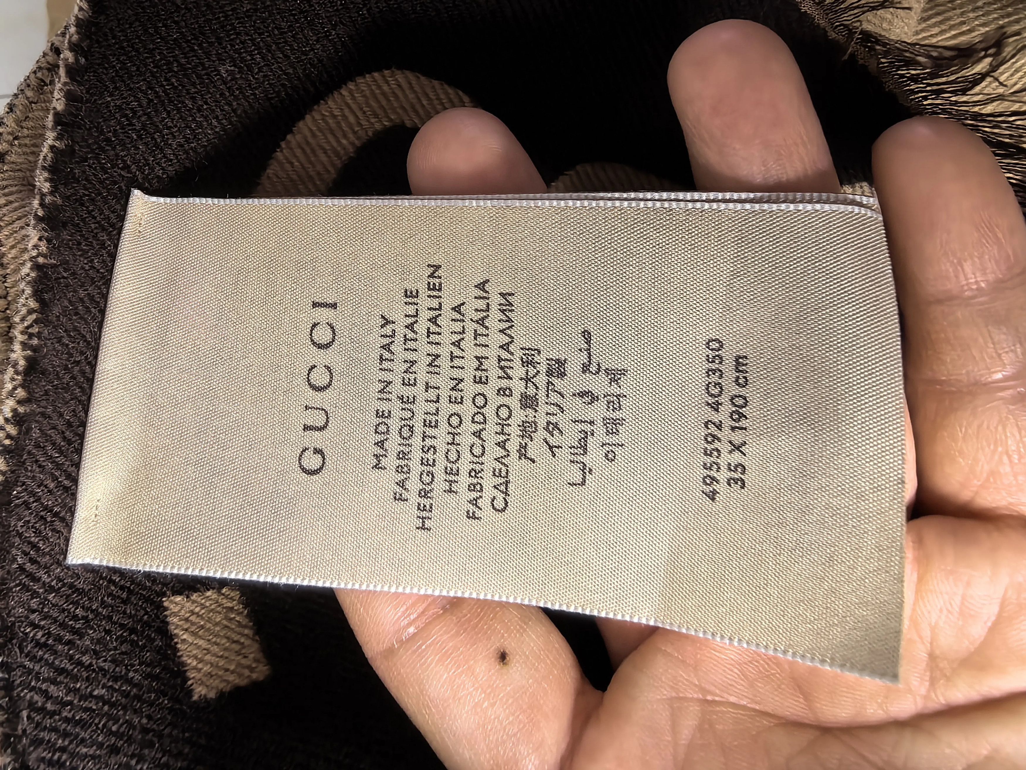 Gucci Gucci White Scarf one size Men Size ONE SIZE - 4 Thumbnail