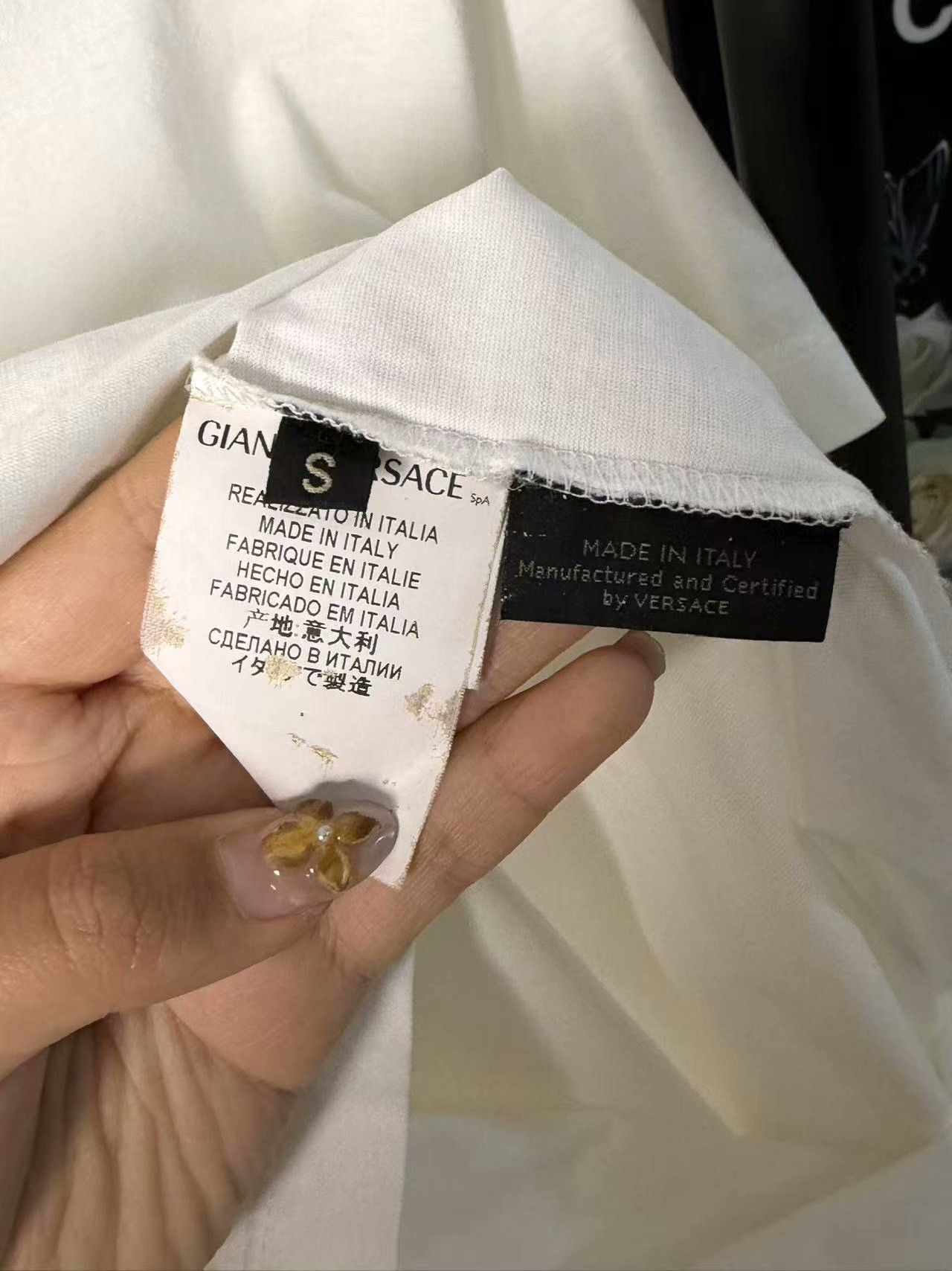 Versace Versace White T-Shirt s Men Size US S / EU 44-46 / 1 - 4 Thumbnail