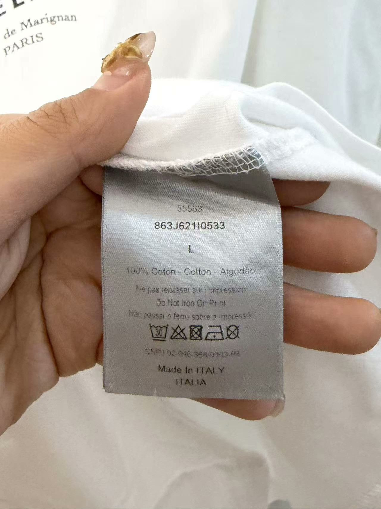 Dior Dior White T-Shirt l Men Size US L / EU 52-54 / 3 - 4 Thumbnail