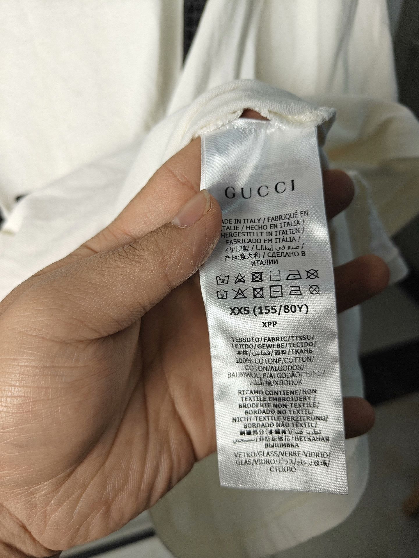 Gucci Gucci White T-Shirt xxs Men Size US XXS / EU 40 - 3 Thumbnail