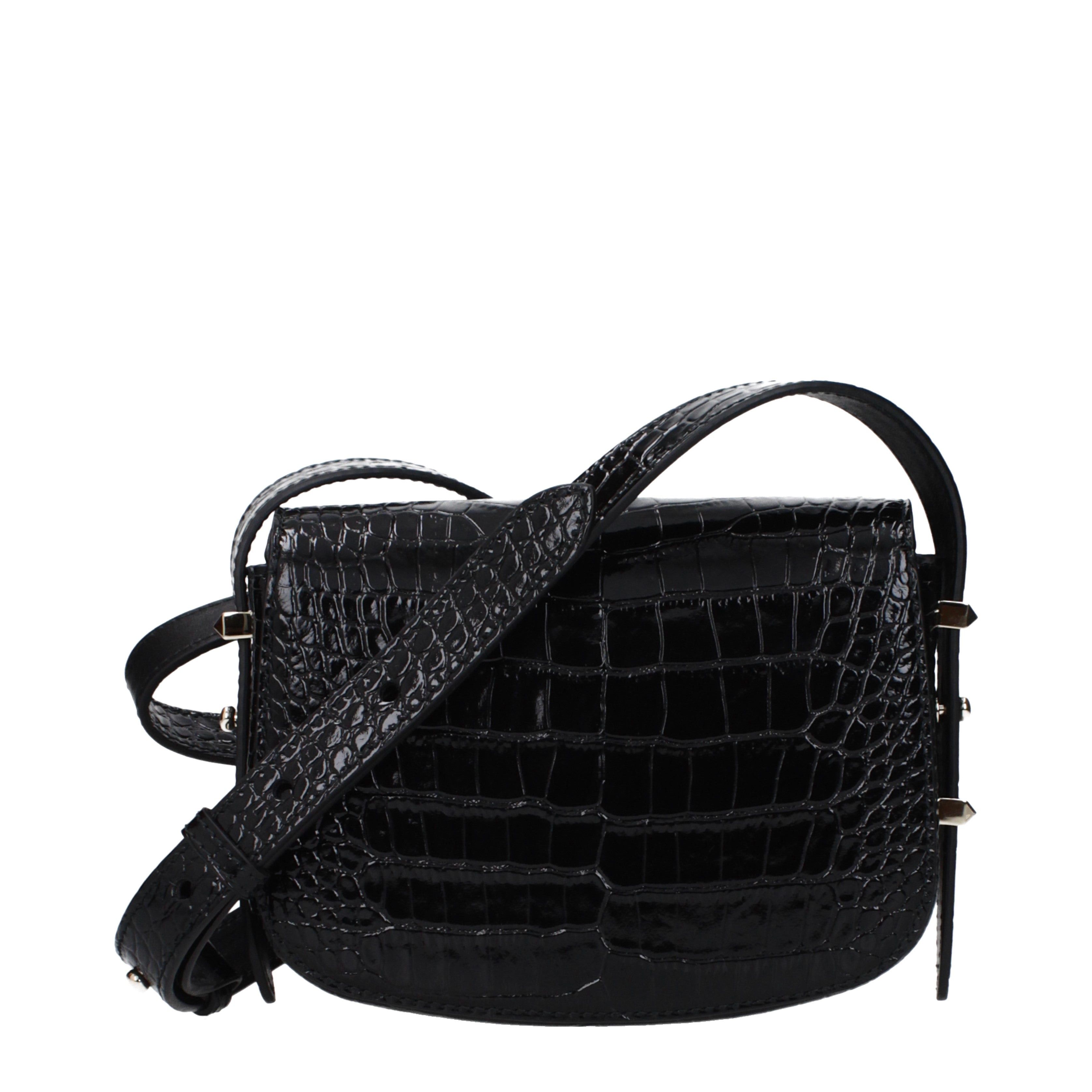 Jimmy Choo Jimmy Choo Crossbody Bags Women Leather Black Size ONE SIZE - 3 Thumbnail