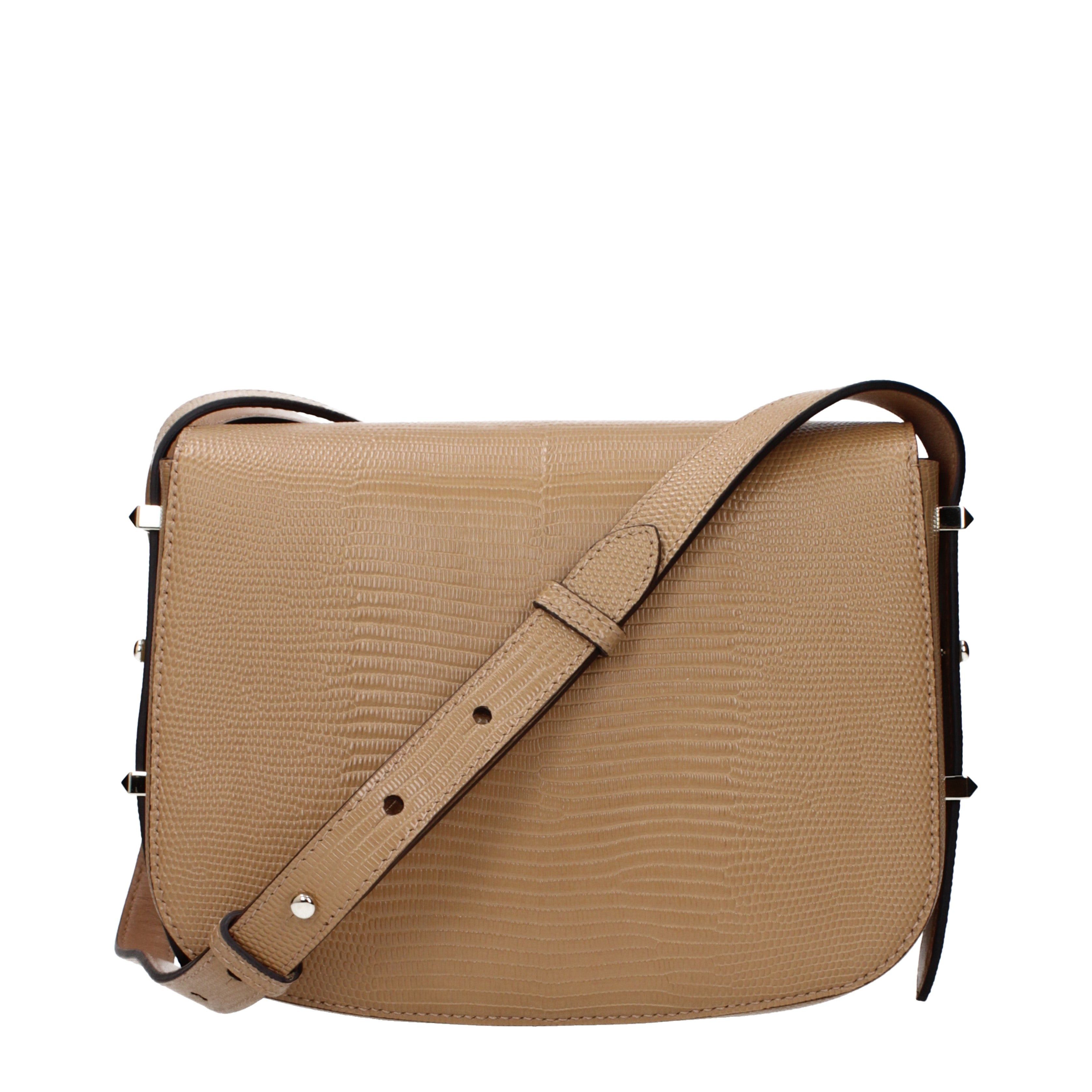 Jimmy Choo Jimmy Choo Crossbody Bags Women Leather Brown/Cookie Size ONE SIZE - 3 Thumbnail