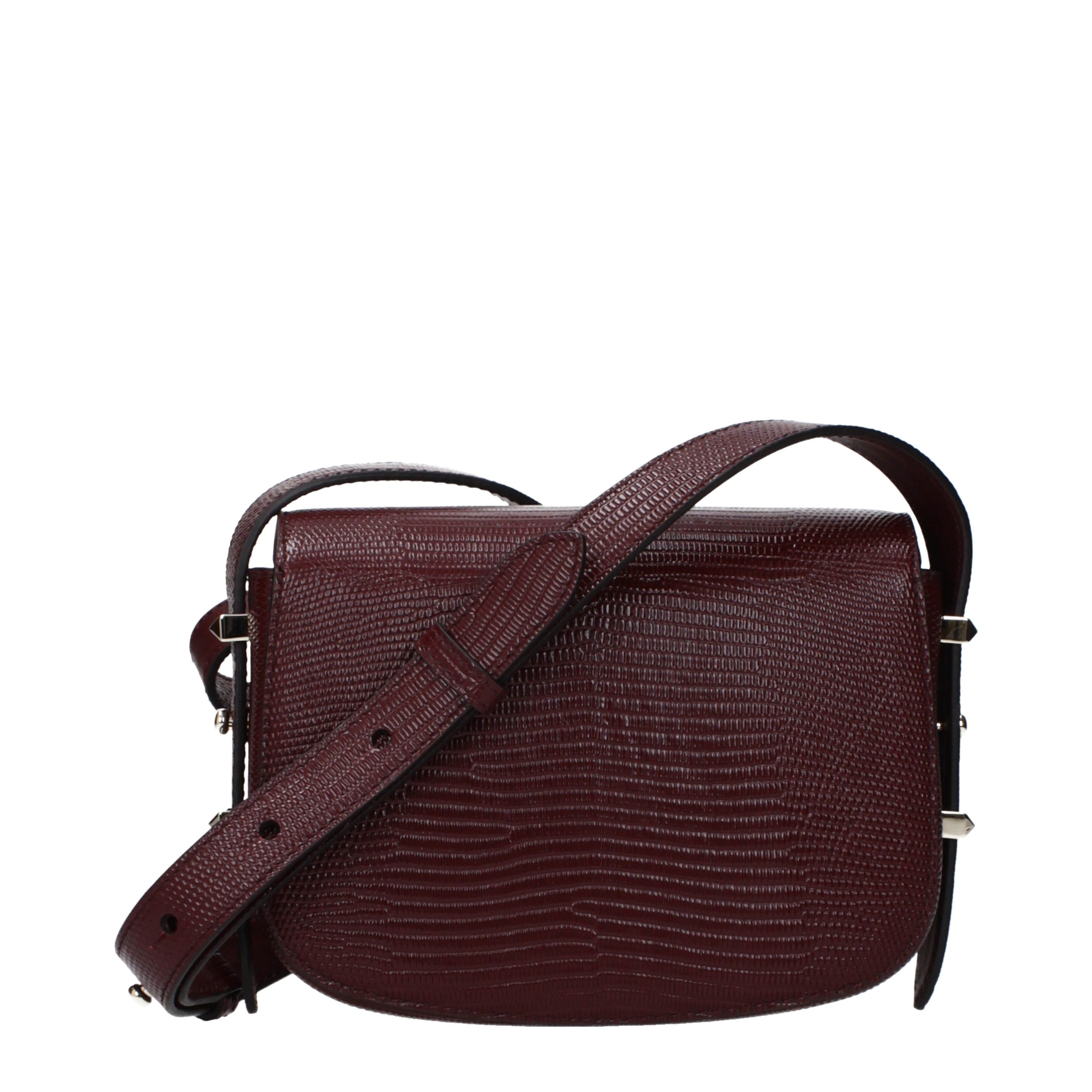 Jimmy Choo Jimmy Choo Shoulder Bags Women Leather Red/Burgundy Size ONE SIZE - 3 Thumbnail