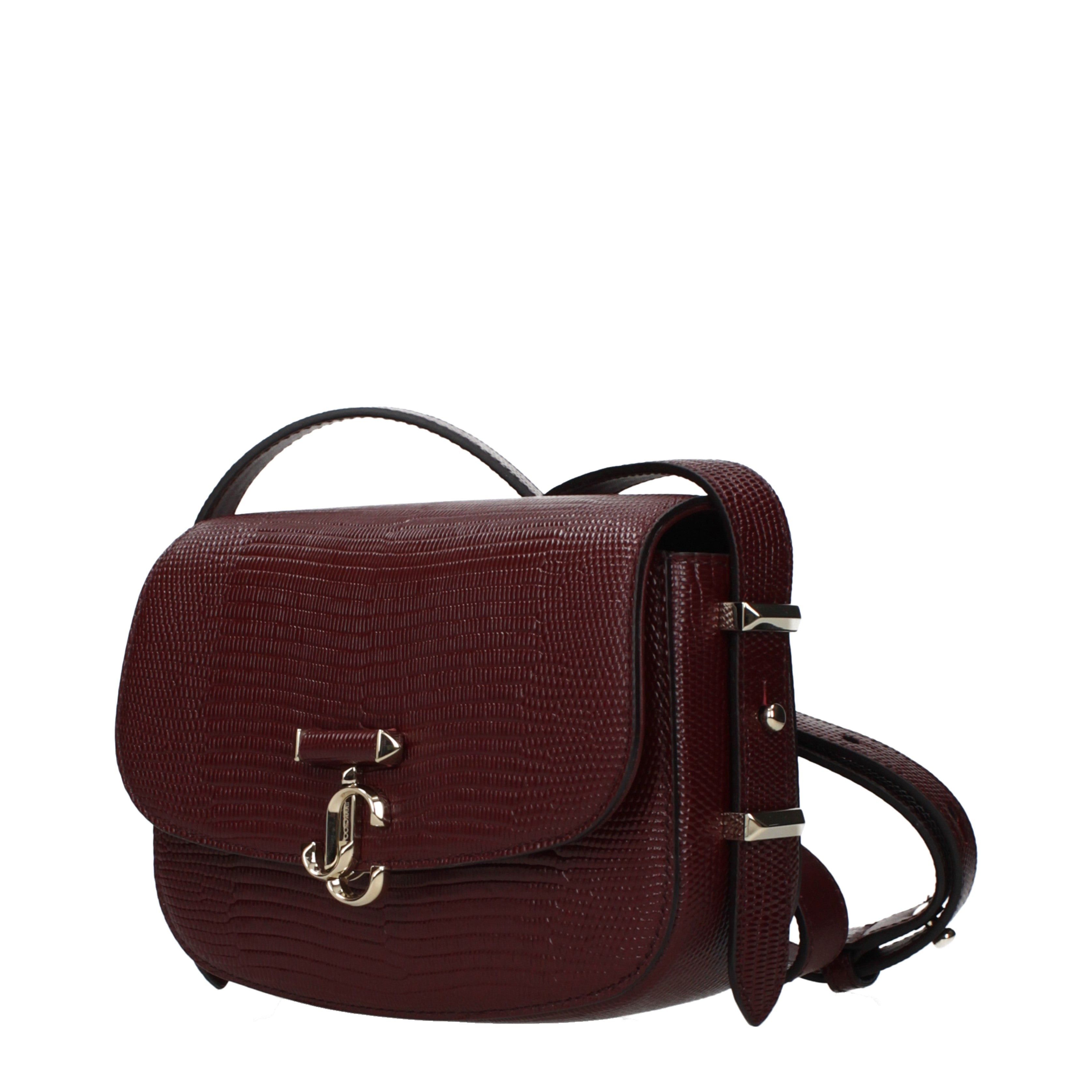 Jimmy Choo Jimmy Choo Shoulder Bags Women Leather Red/Burgundy Size ONE SIZE - 2 Thumbnail
