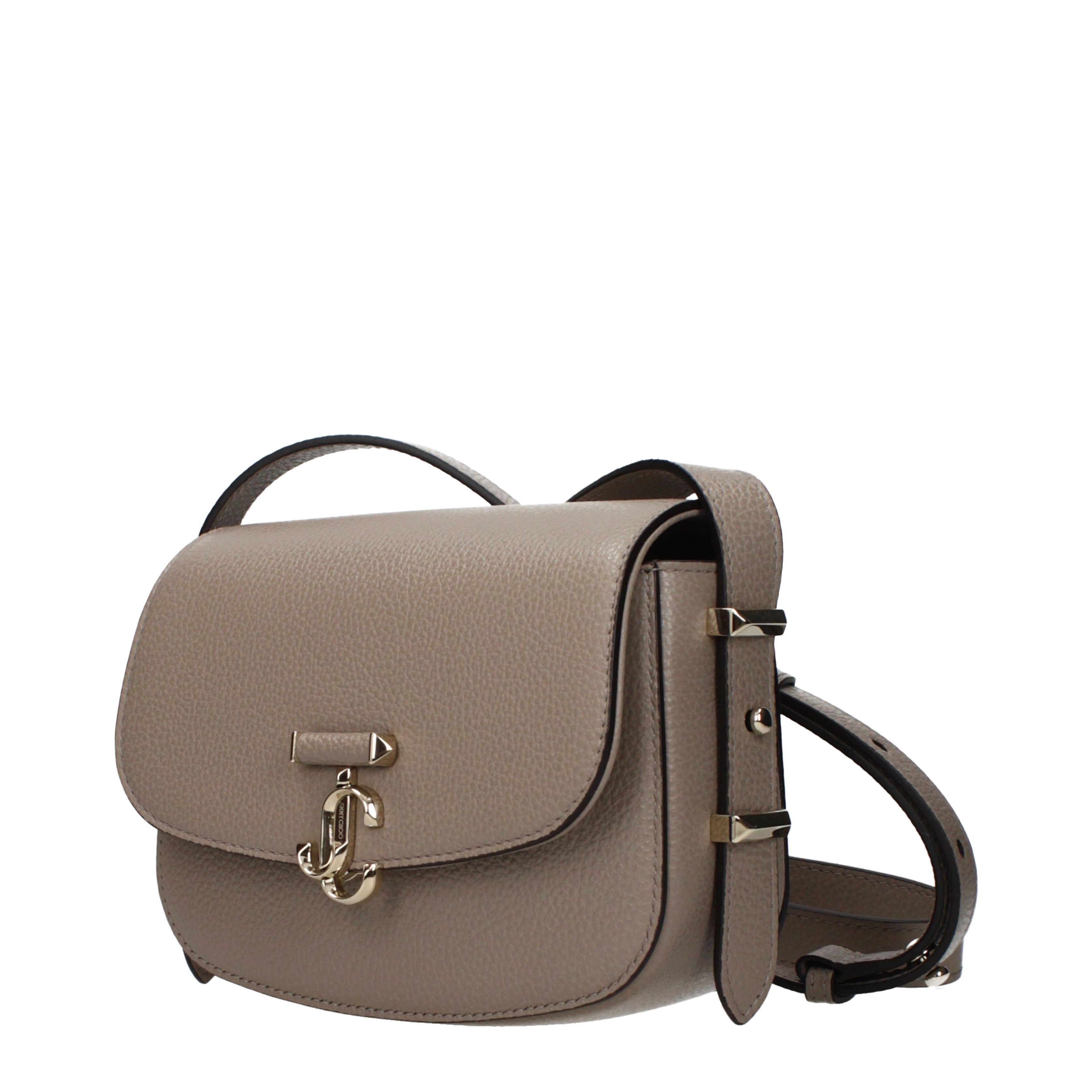 Jimmy Choo Jimmy Choo Crossbody Bags Women Leather Gray/Taupe Size ONE SIZE - 2 Thumbnail
