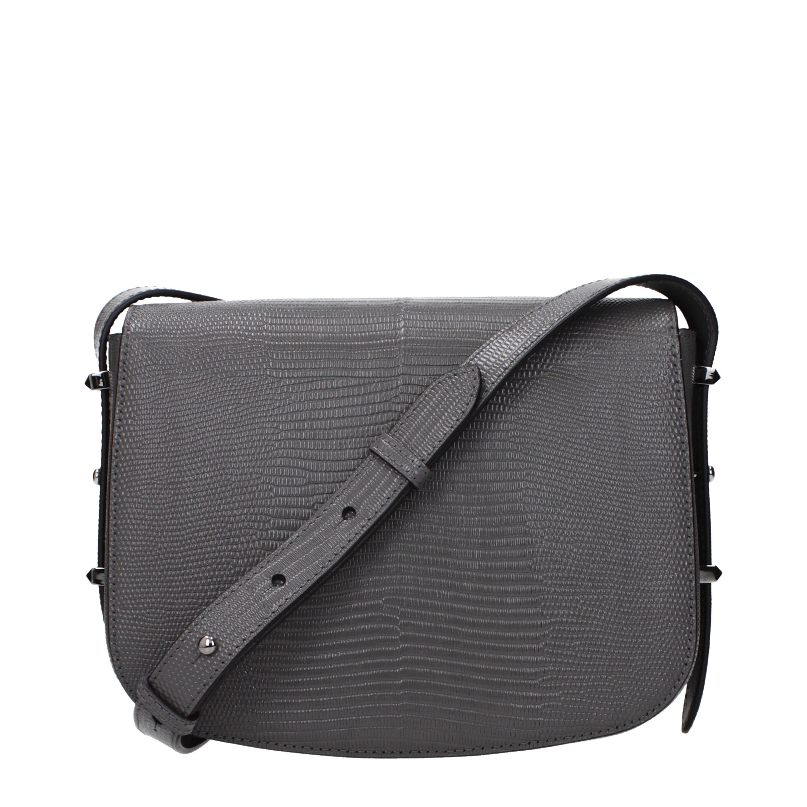Jimmy Choo Jimmy Choo Crossbody Bags Women Leather Gray/Rifle Size ONE SIZE - 3 Thumbnail