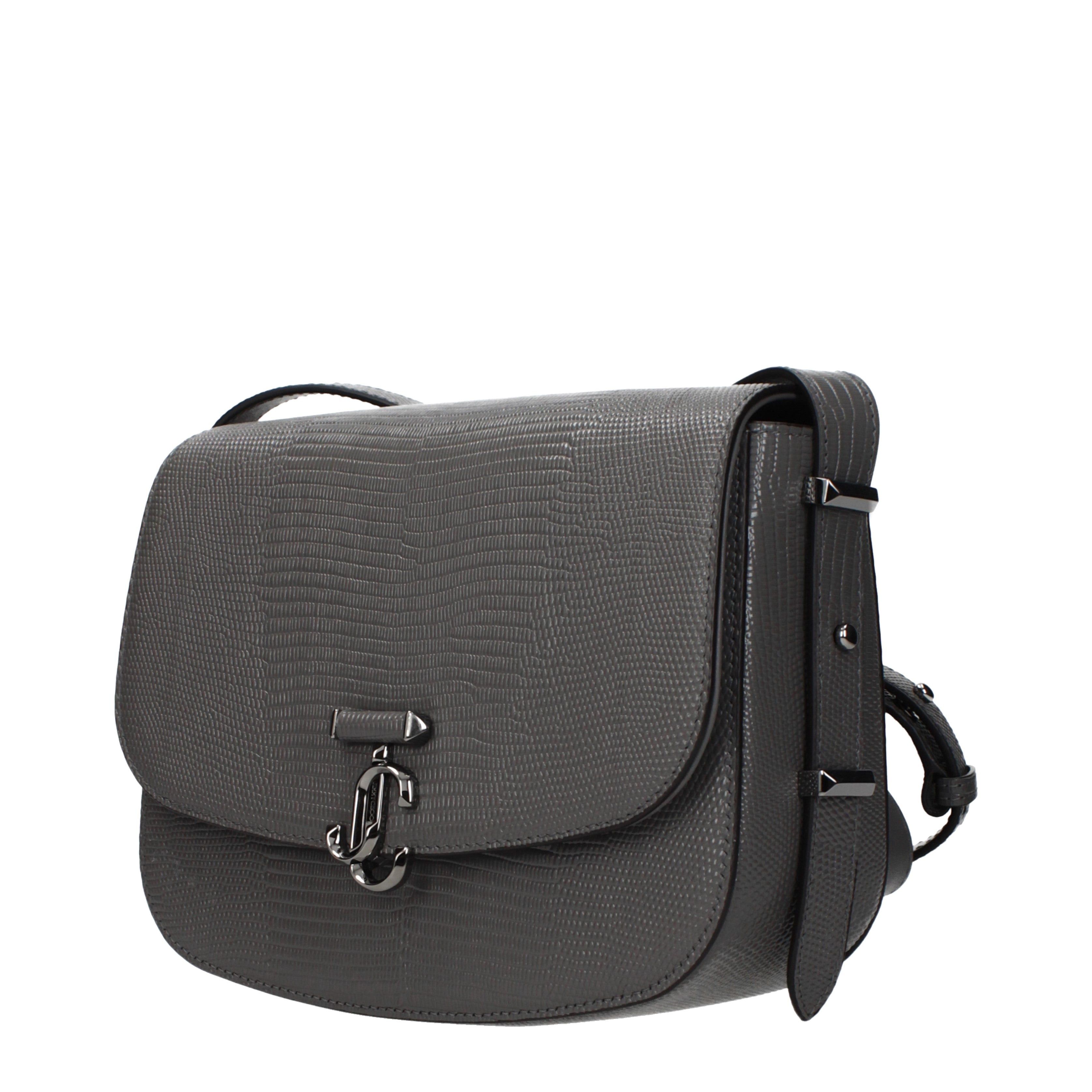 Jimmy Choo Jimmy Choo Crossbody Bags Women Leather Gray/Rifle Size ONE SIZE - 2 Thumbnail