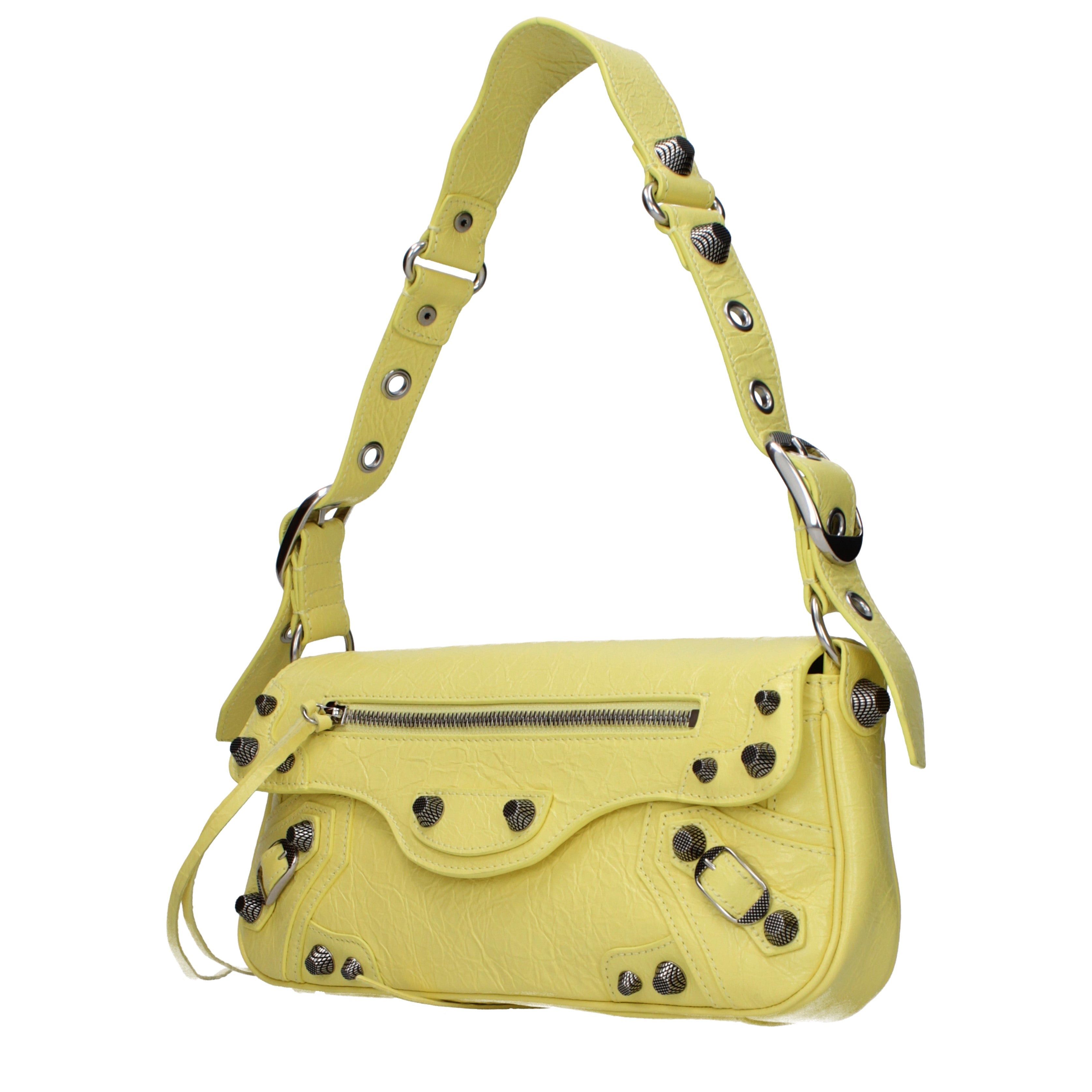 Balenciaga Balenciaga Shoulder Bags Women Leather Yellow/Lemon Size ONE SIZE - 2 Thumbnail