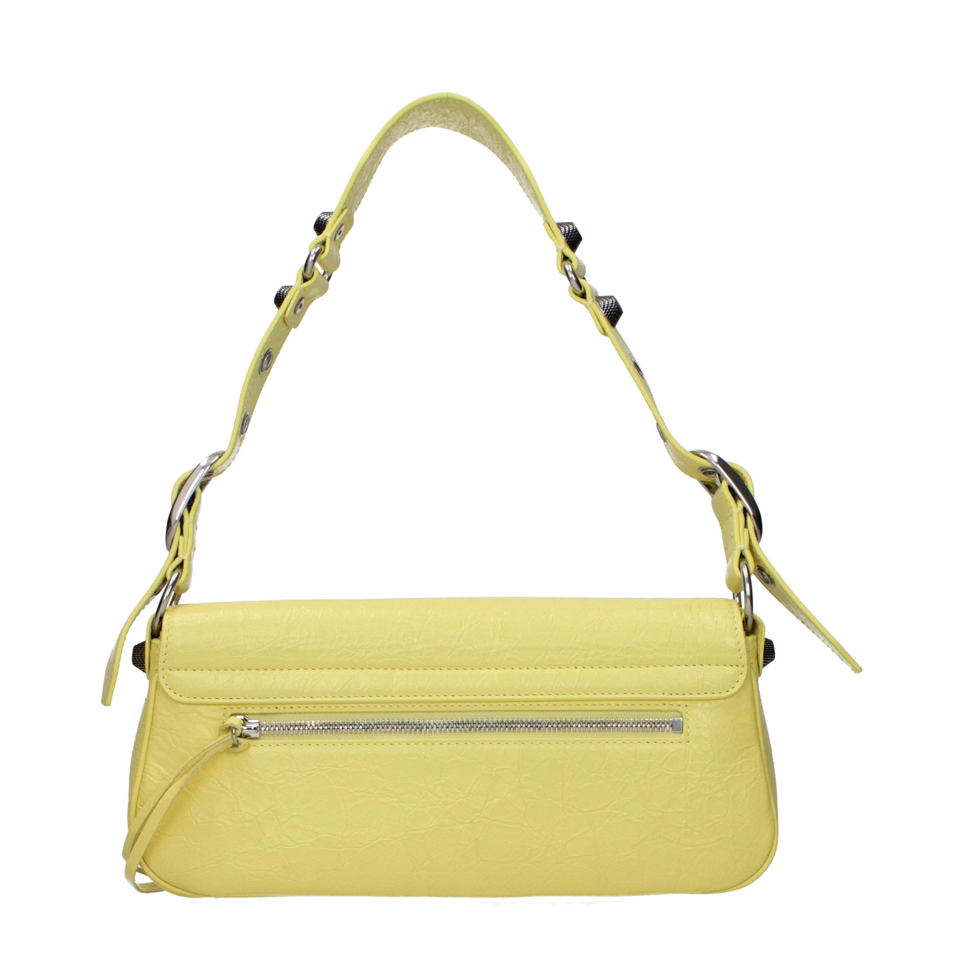 Balenciaga Balenciaga Shoulder Bags Women Leather Yellow/Lemon Size ONE SIZE - 3 Thumbnail