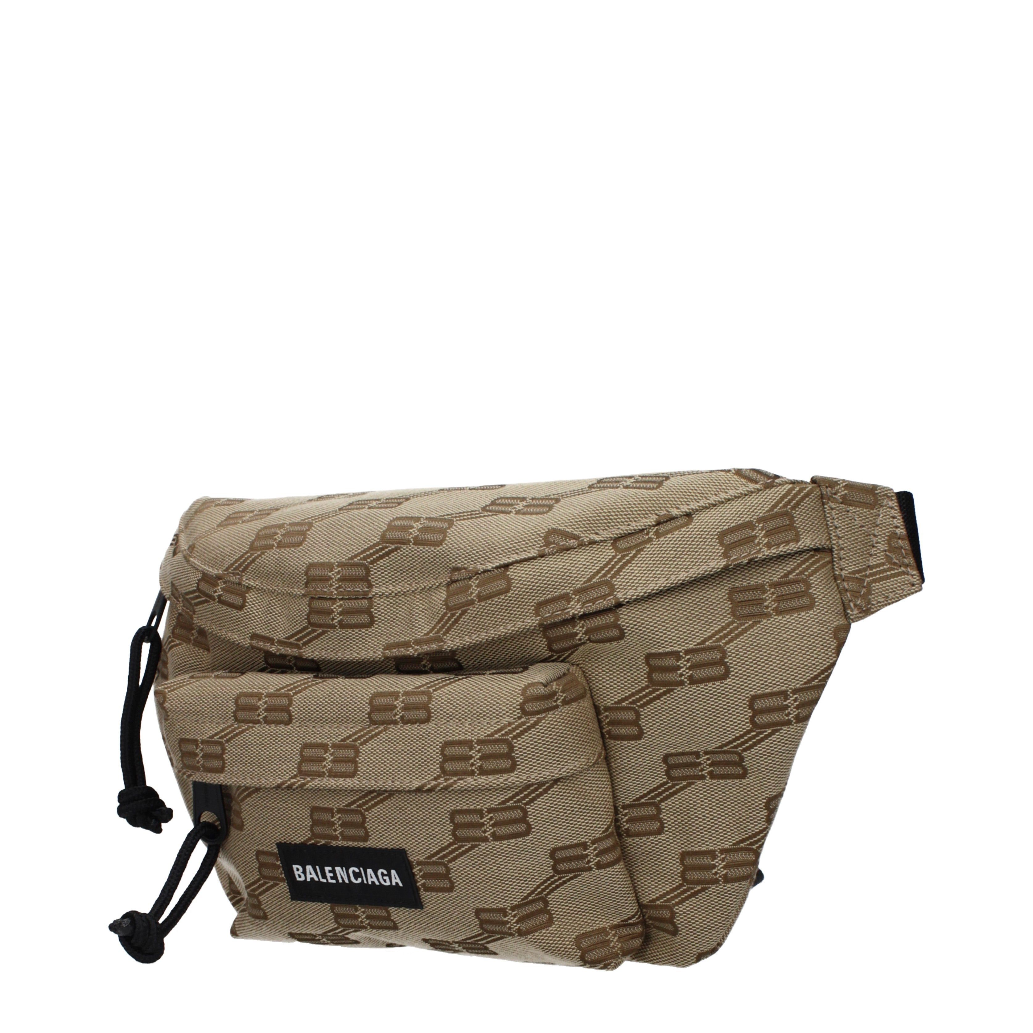 Balenciaga Balenciaga Backpacks and Bumbags Men Fabric Beige/Ebony Size ONE SIZE - 2 Thumbnail