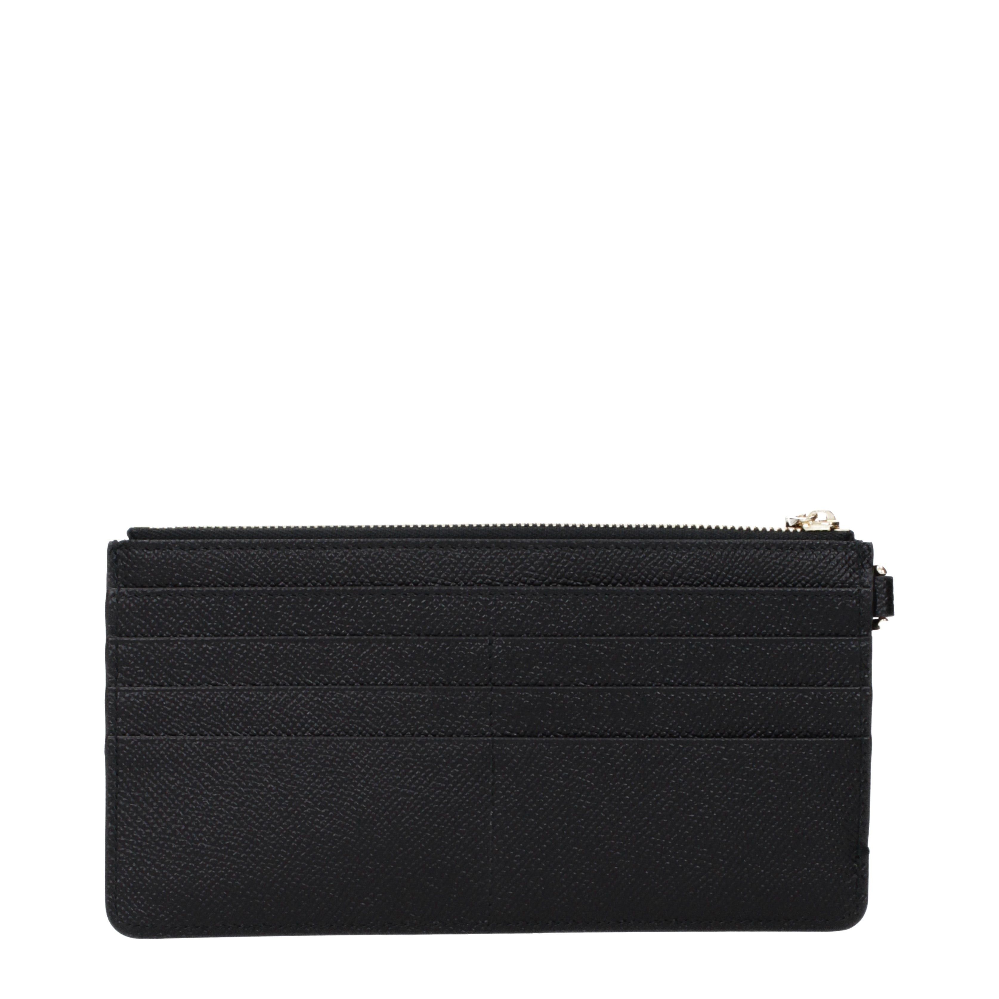 Dolce & Gabbana Dolce&Gabbana Wallets Women Leather Black Size ONE SIZE - 3 Thumbnail